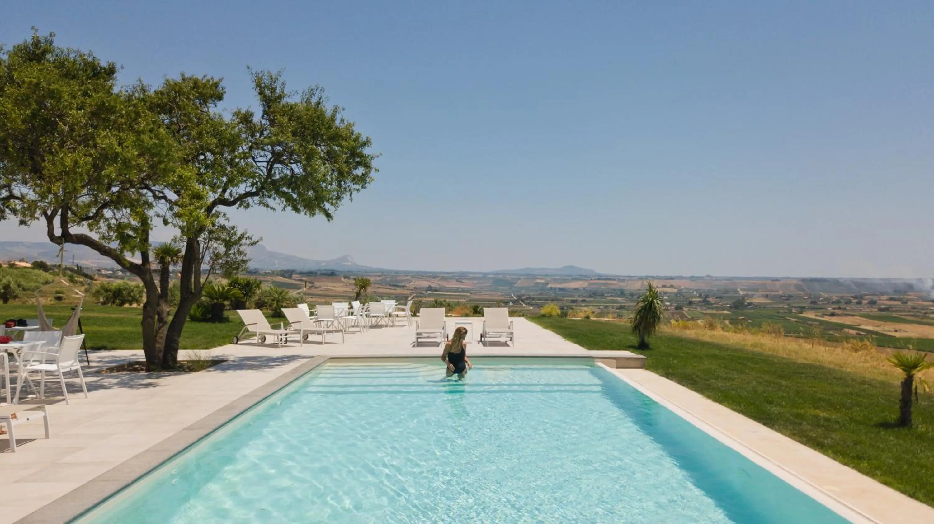 Swimming pool in Torre Bonera. Green Resort