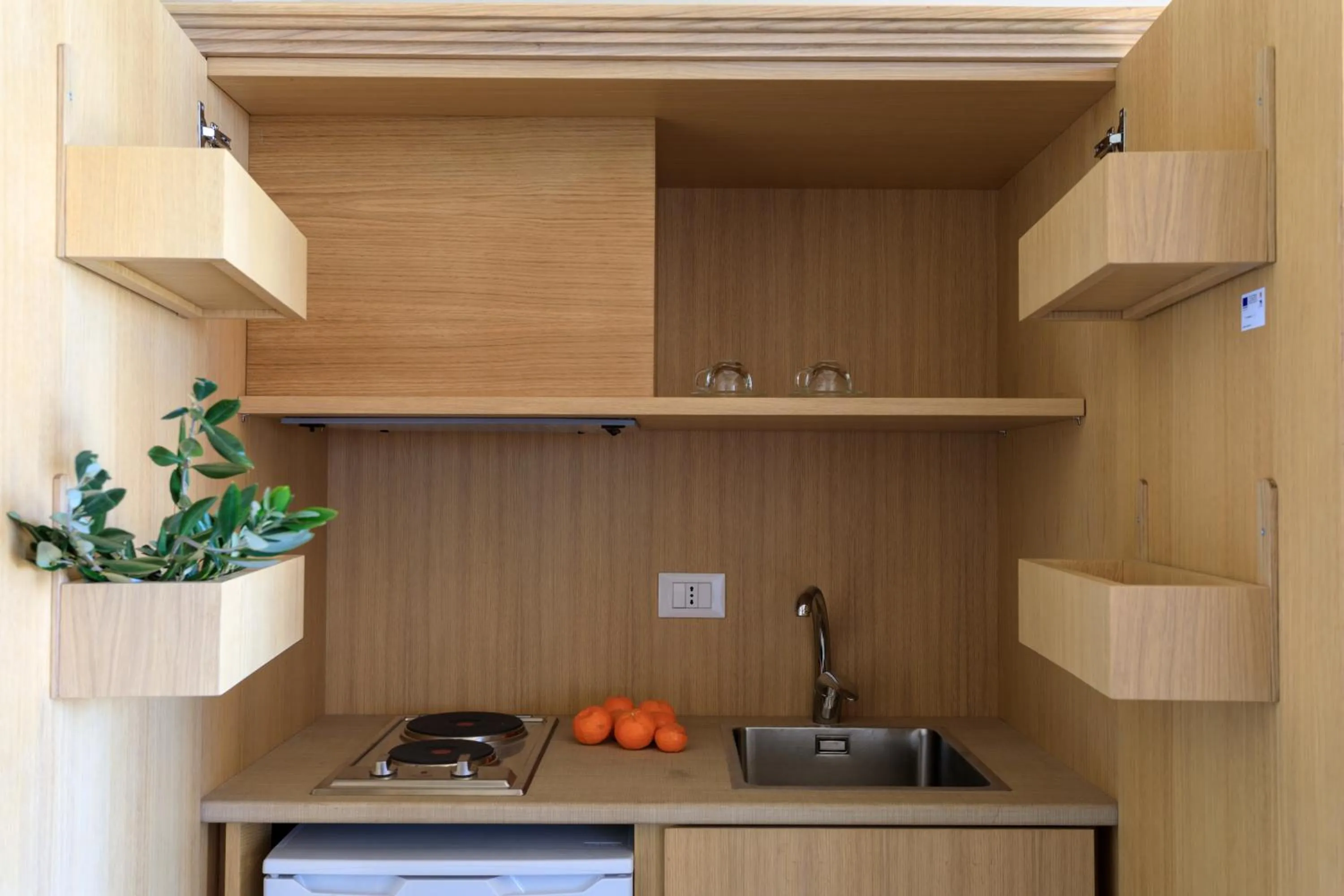 Kitchen or kitchenette in Torre Bonera. Green Resort