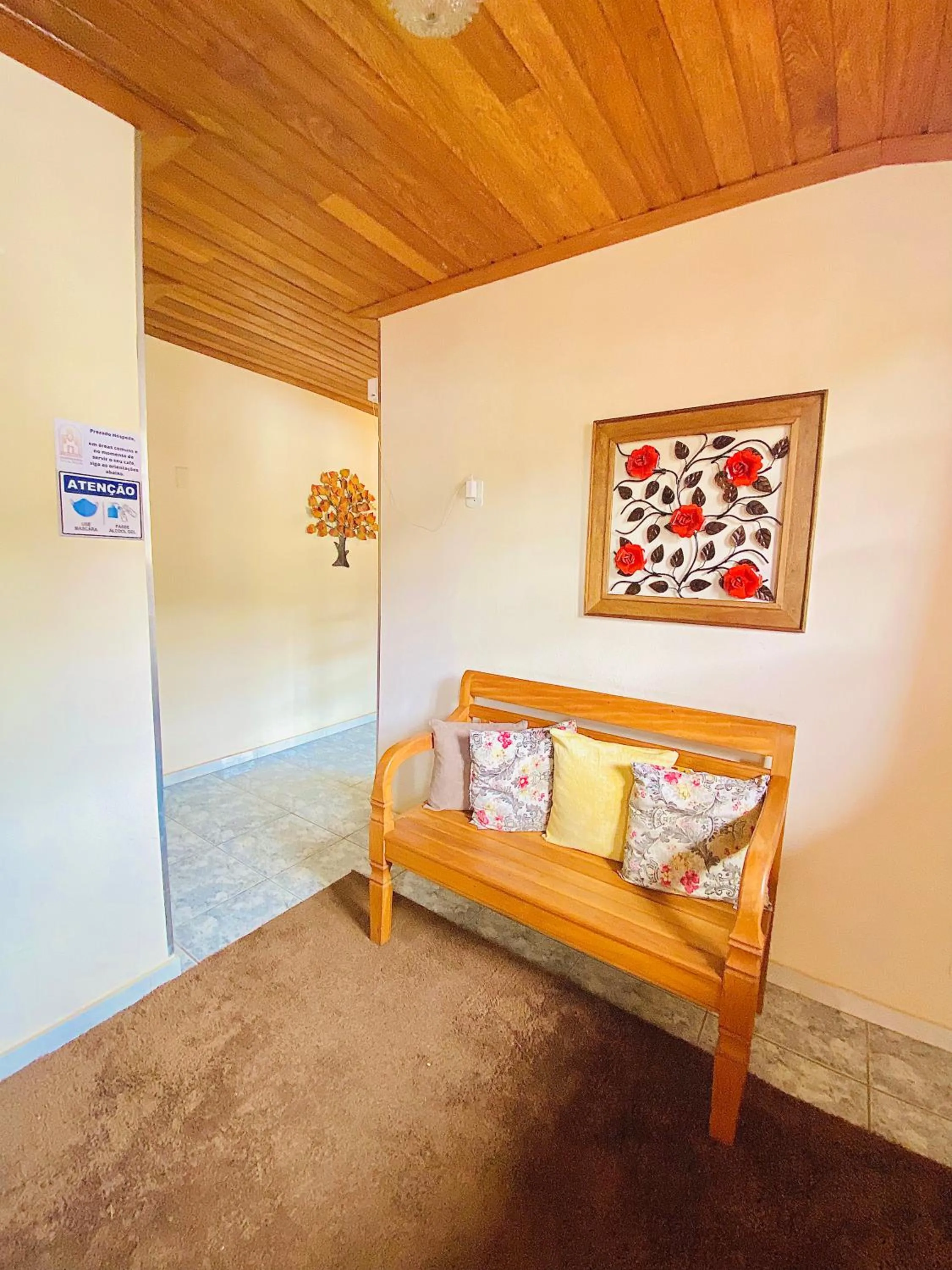 Seating area in Hospedaria Vila Rica - 1 km do centro histórico