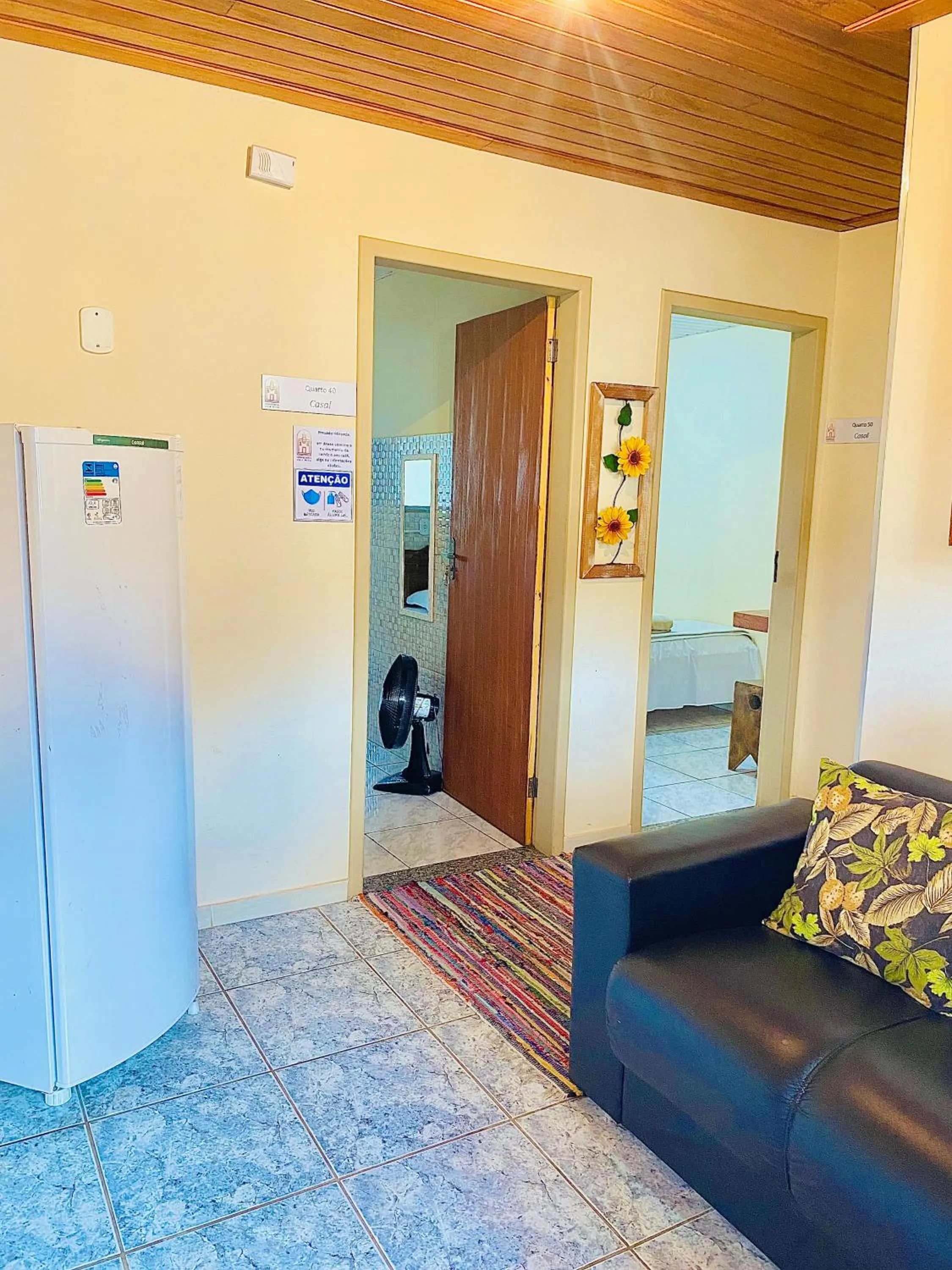 Seating area in Hospedaria Vila Rica - 1 km do centro histórico