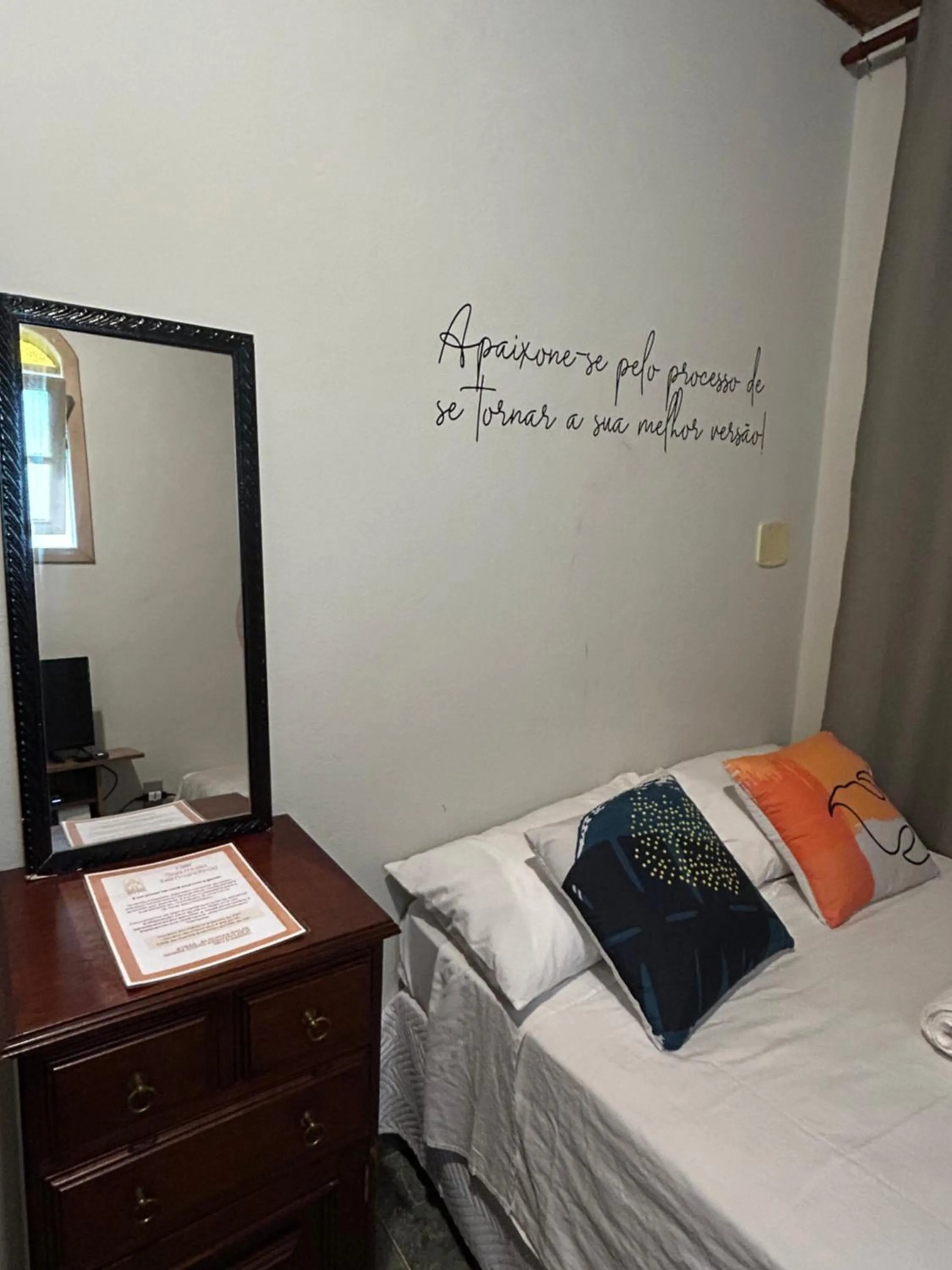 Bed in Hospedaria Vila Rica - Pousada a 1 km do Centro Histórico