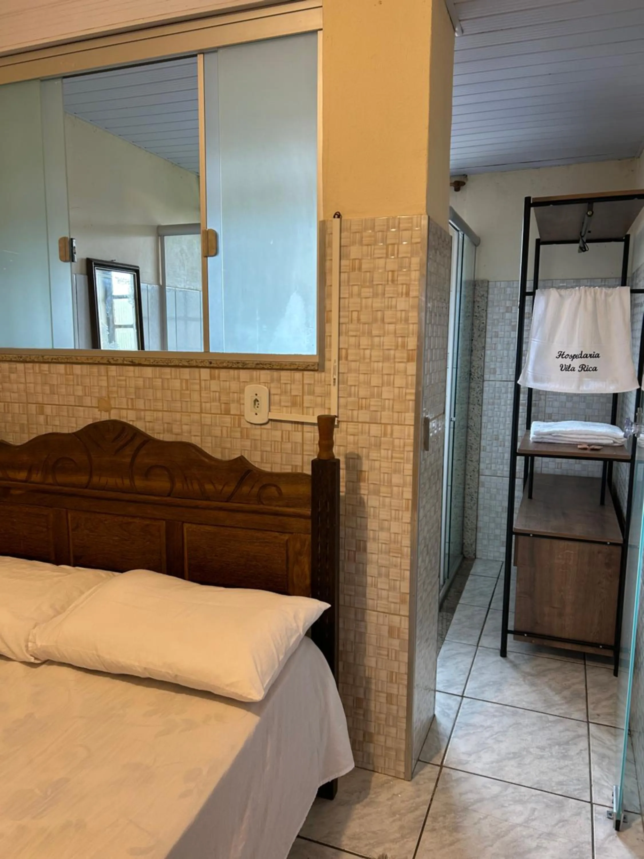 Bed in Hospedaria Vila Rica - Pousada a 1 km do Centro Histórico