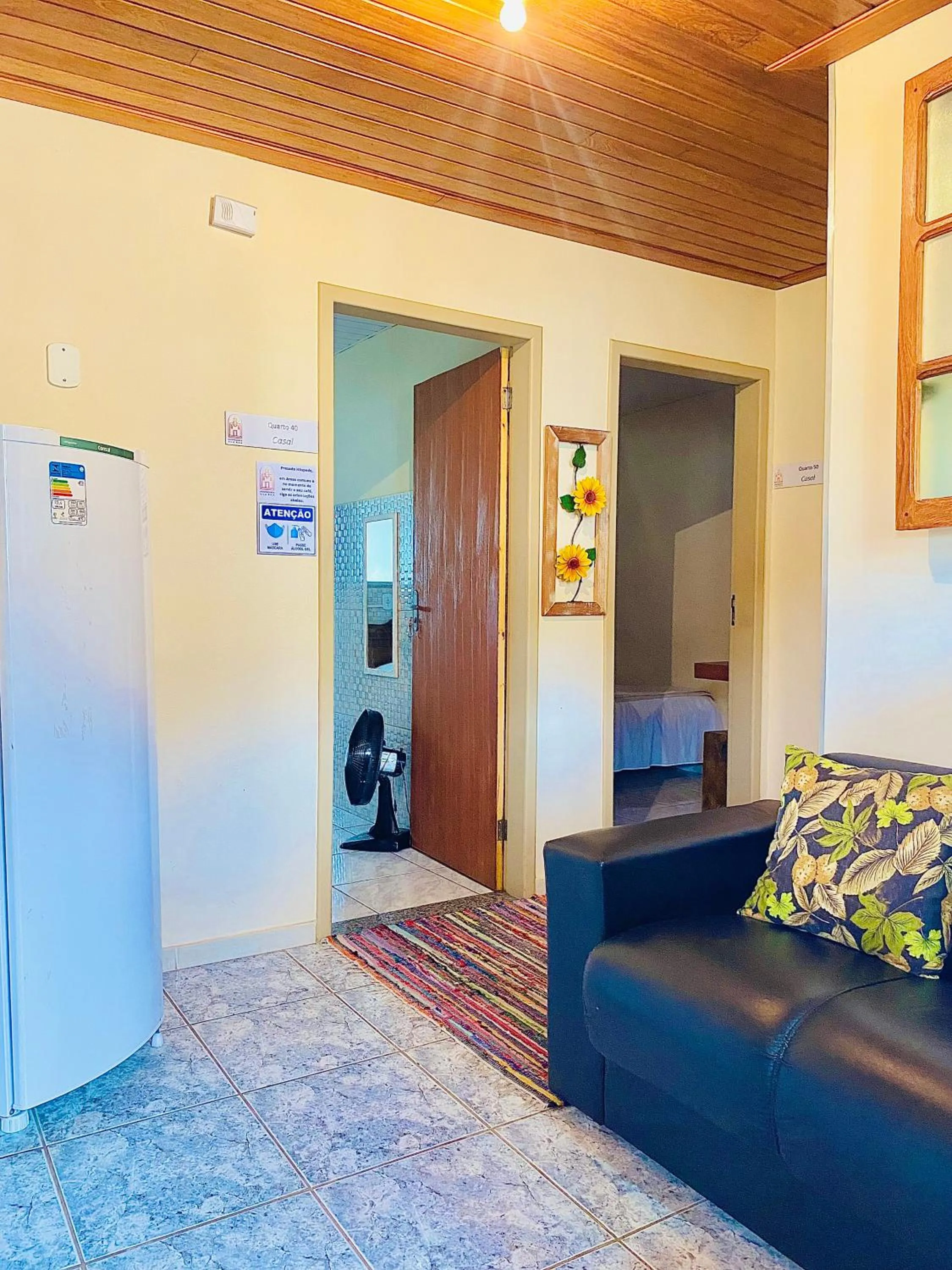 Seating area in Hospedaria Vila Rica - 1 km do centro histórico