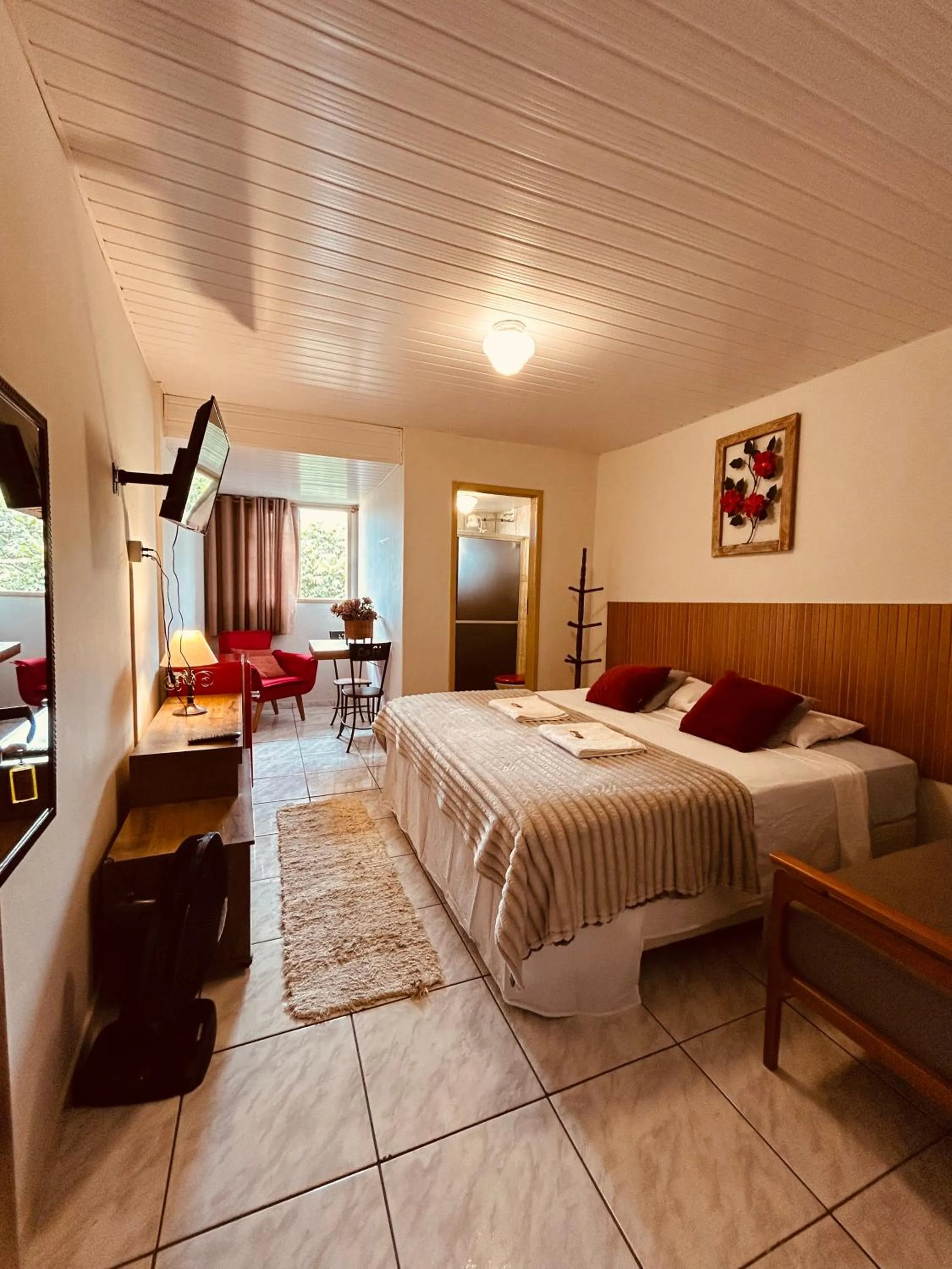 Bed in Hospedaria Vila Rica - Pousada a 1 km do Centro Histórico