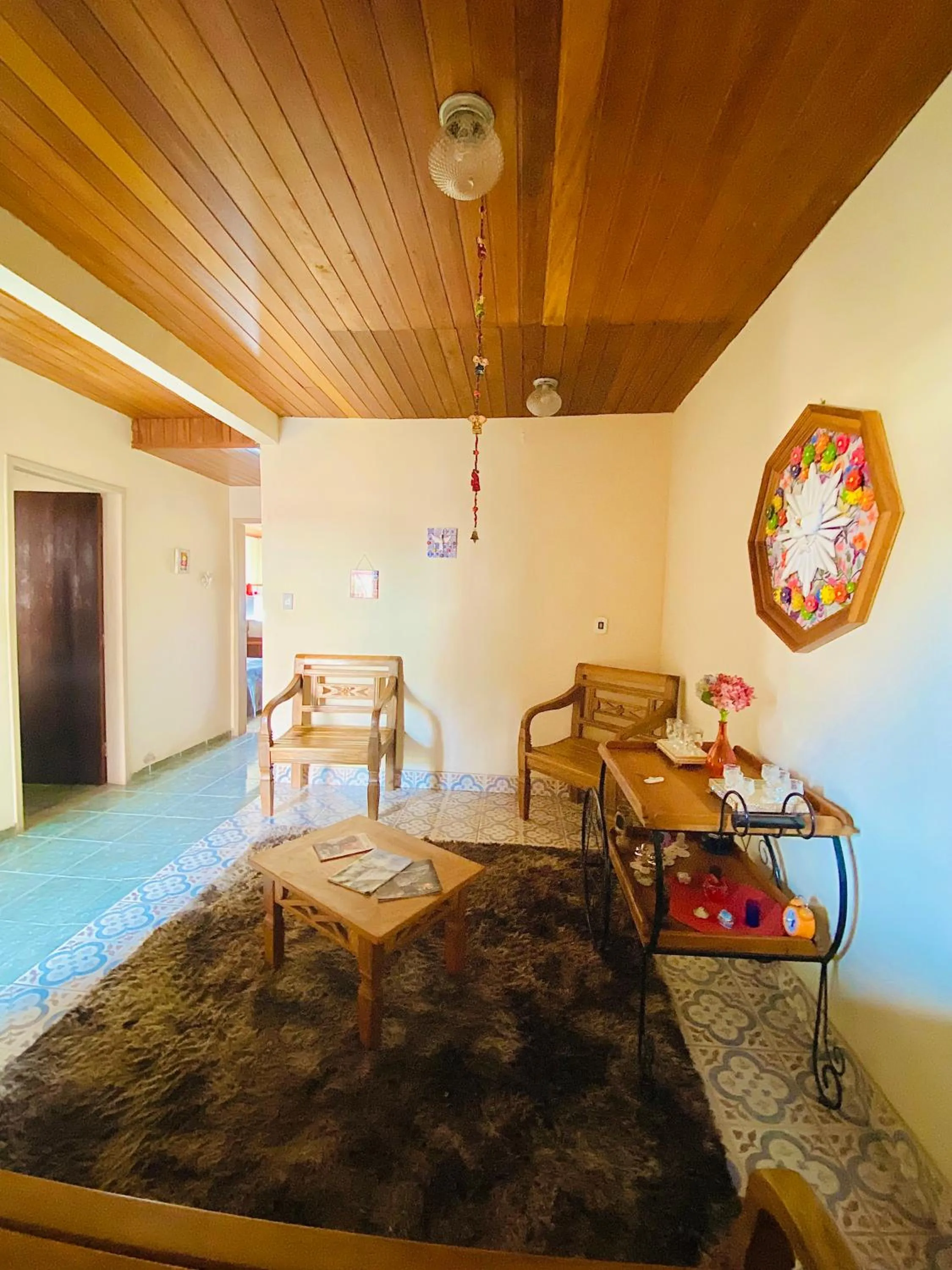 Living room in Hospedaria Vila Rica - 1 km do centro histórico