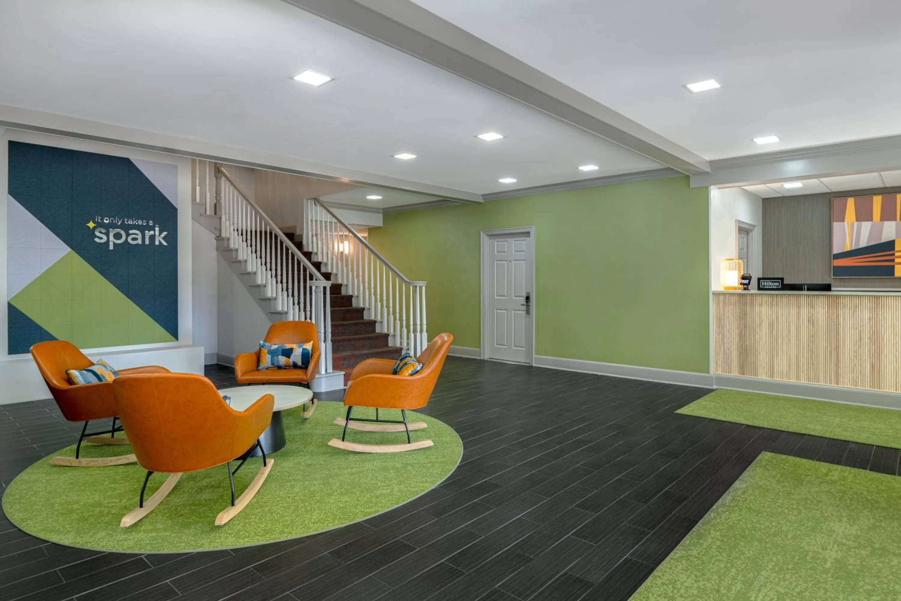 Lobby or reception in Spark by Hilton Destin