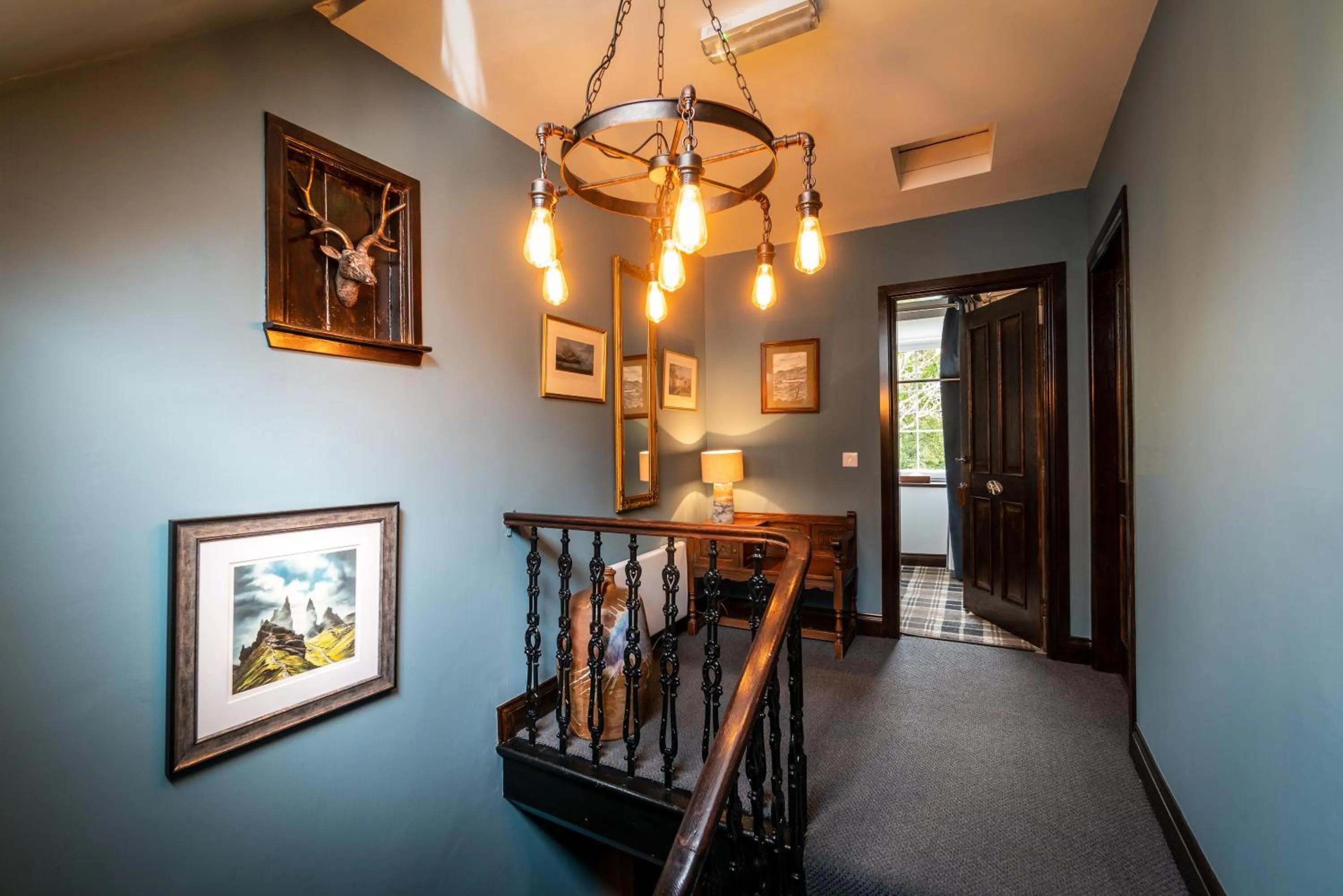 Seating area in Edinbane Lodge