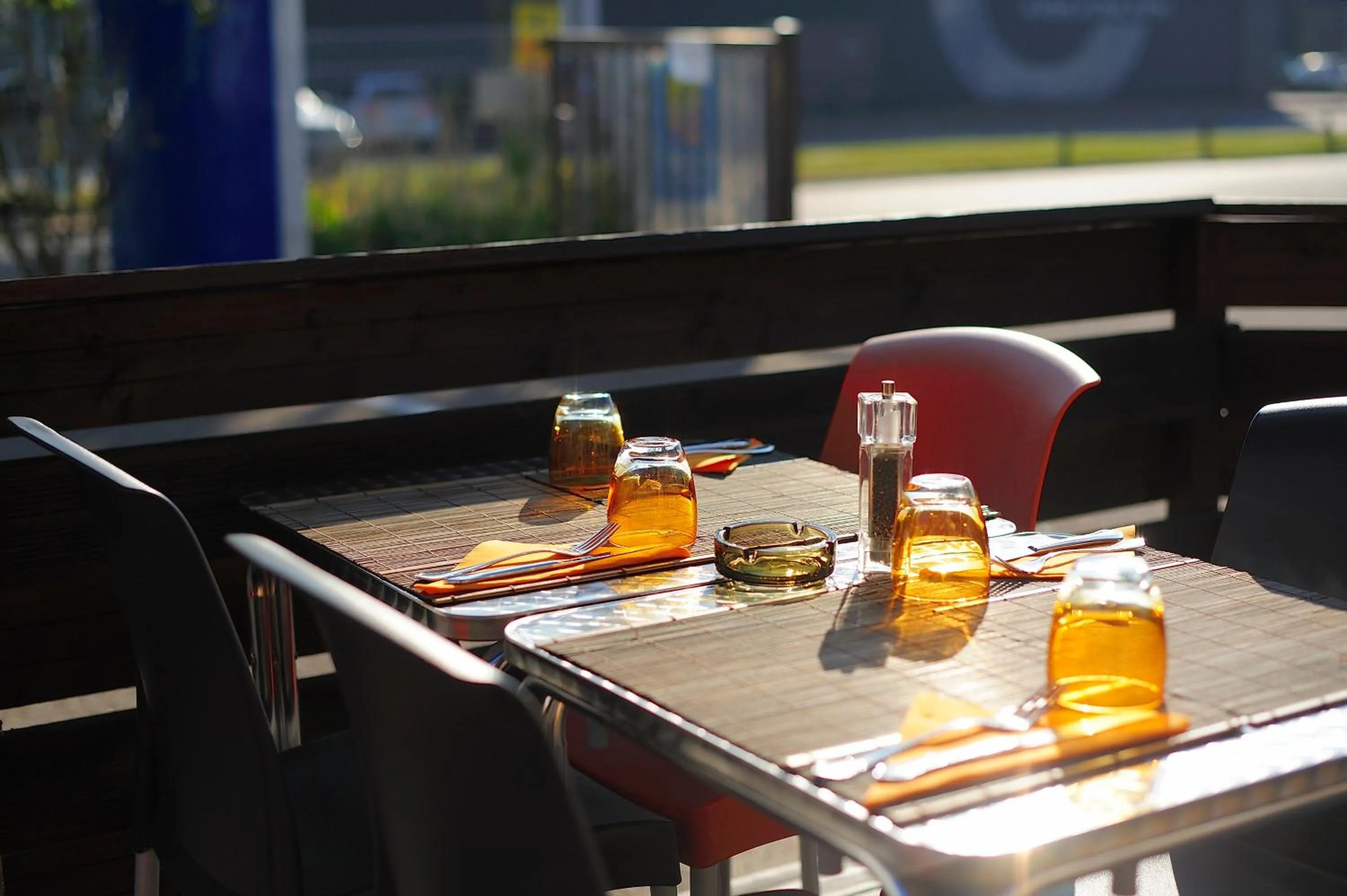 Patio in FH Confort Hotel Orléans Co'met