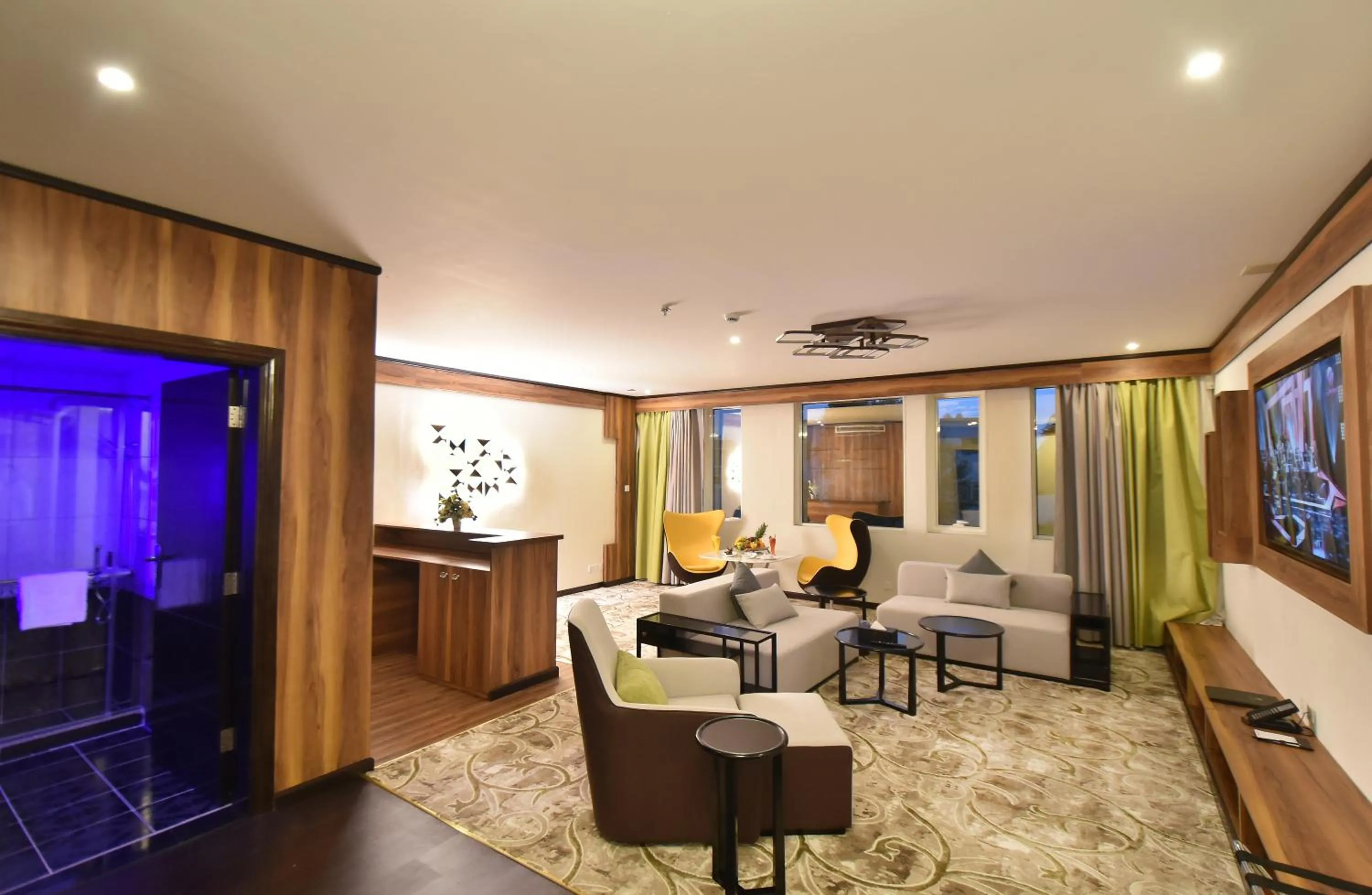 Living room in The District Hotel Najran