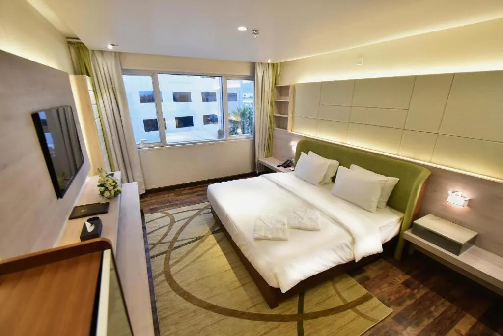 Bedroom, Bed in The District Hotel Najran