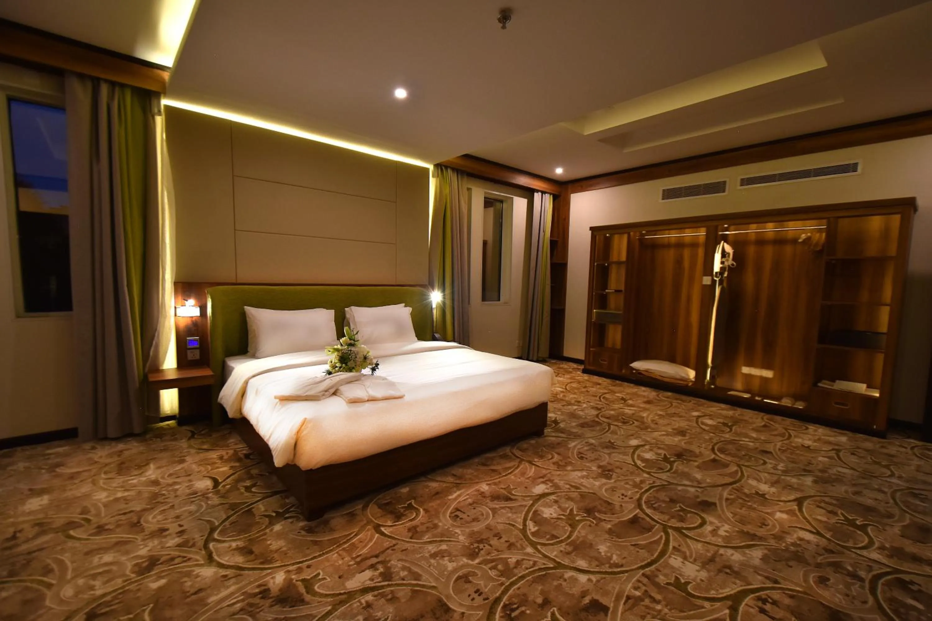 Bedroom, Bed in The District Hotel Najran