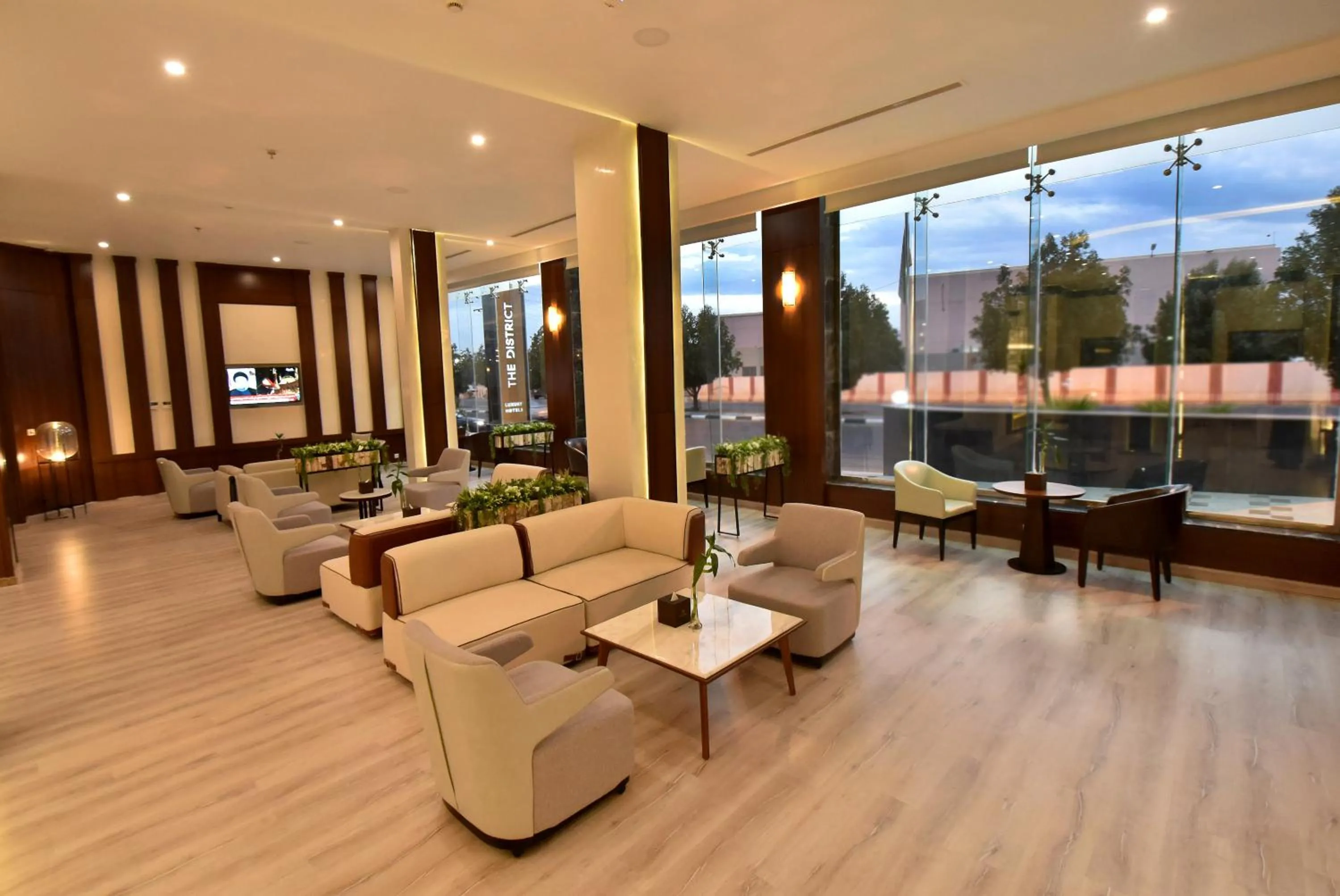 Lobby or reception in The District Hotel Najran