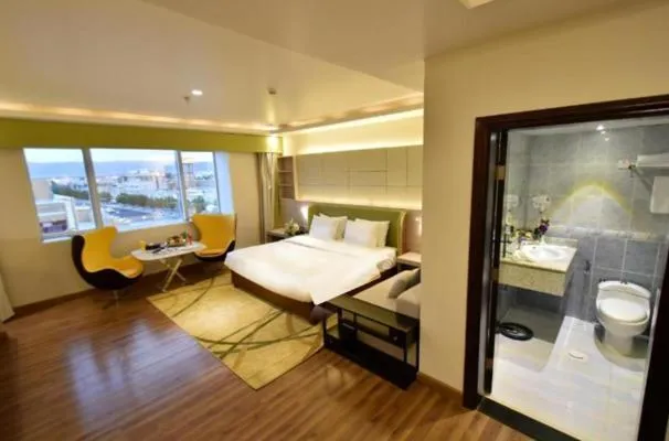 Breakfast, Bed in The District Hotel Najran