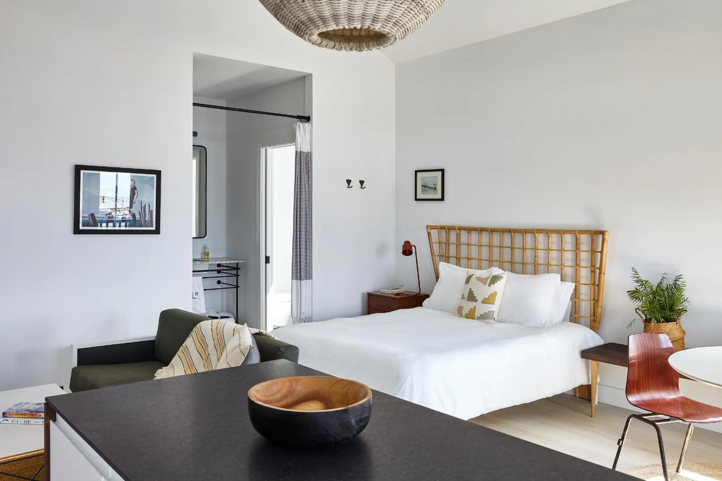 Bathroom, Bed in Lokal Hotel Cape May