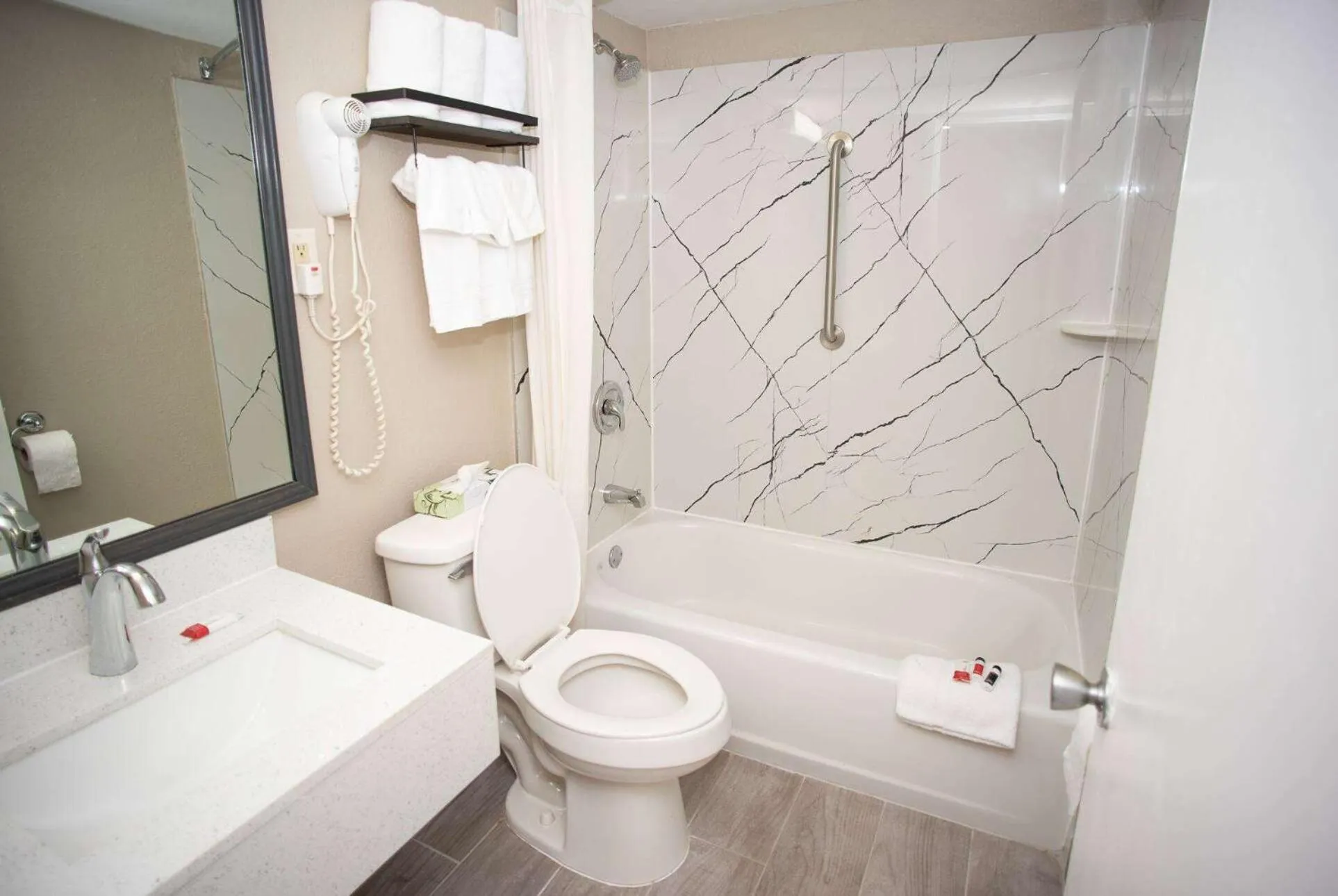 Bathroom in Super 8 by Wyndham Black Mountain