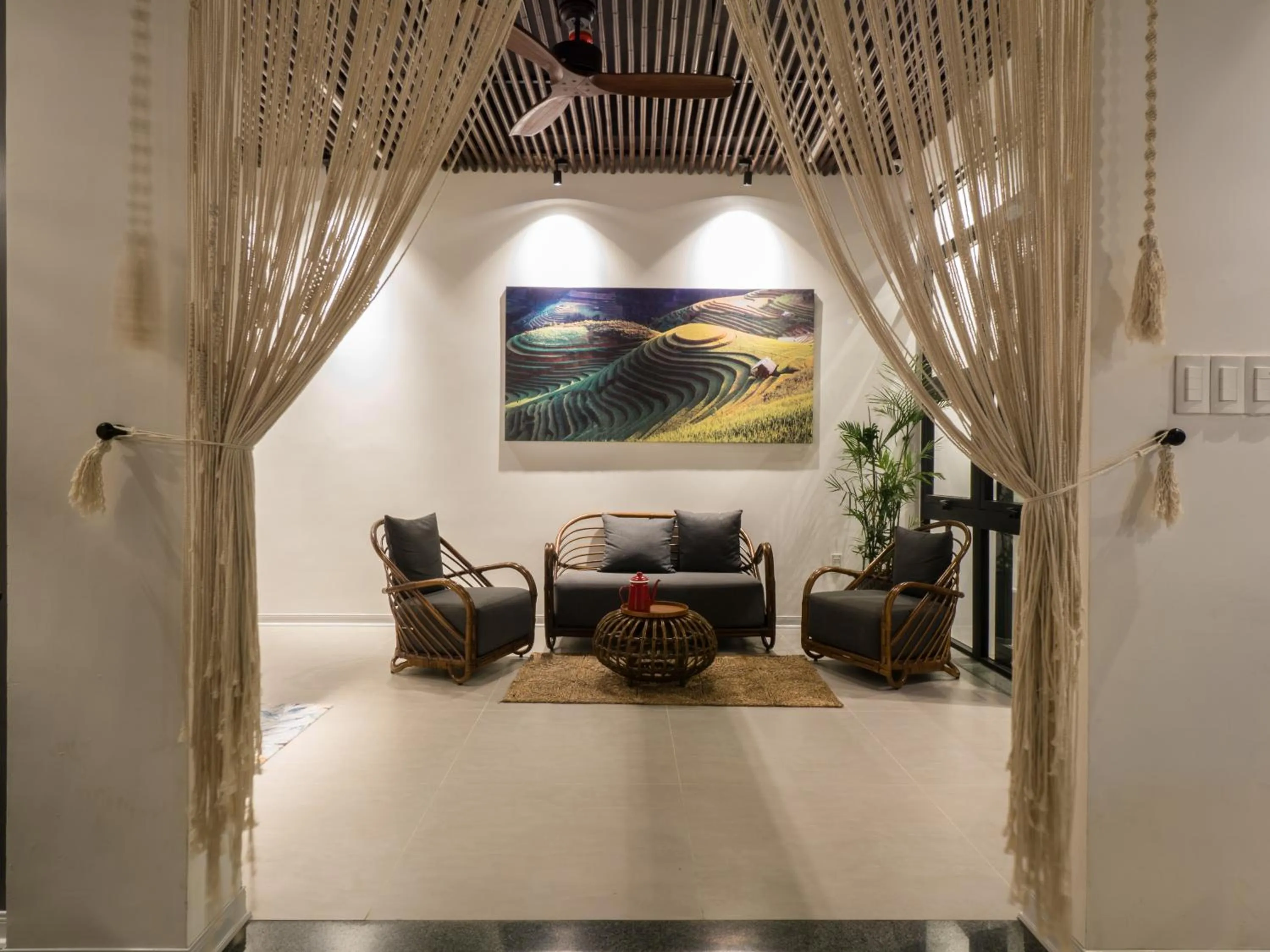 Seating area in Wings House