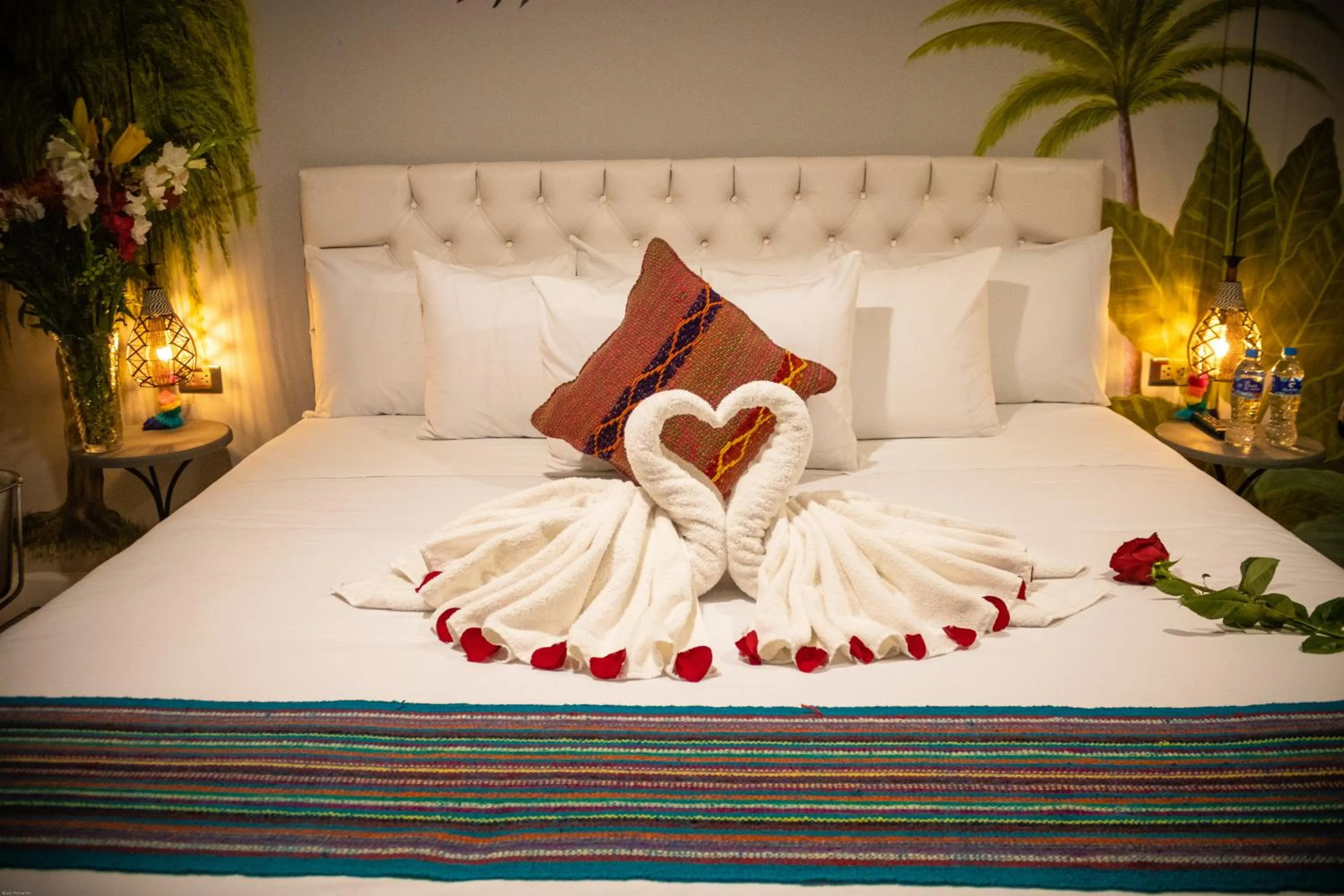 Bed in Home Garden Hotel