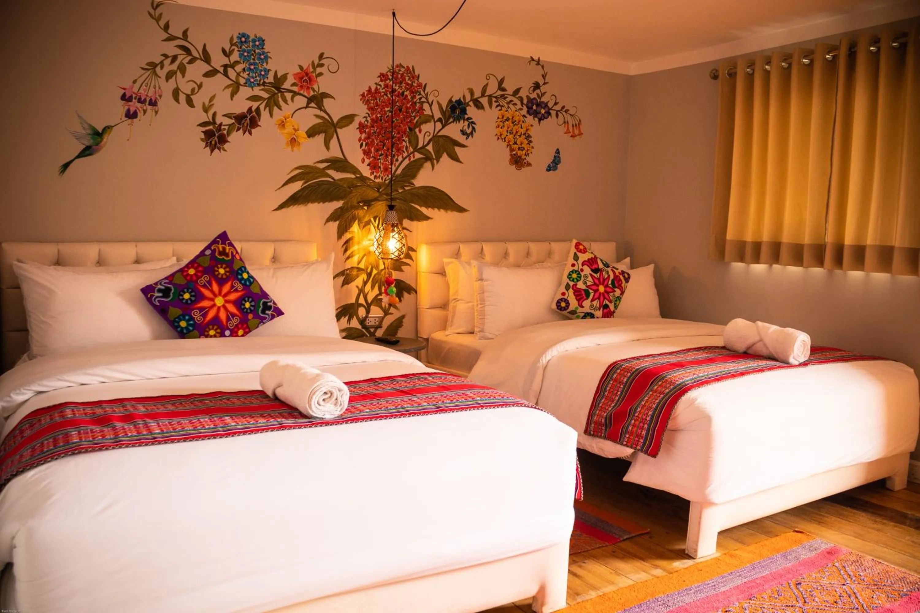 Bed in Home Garden Hotel