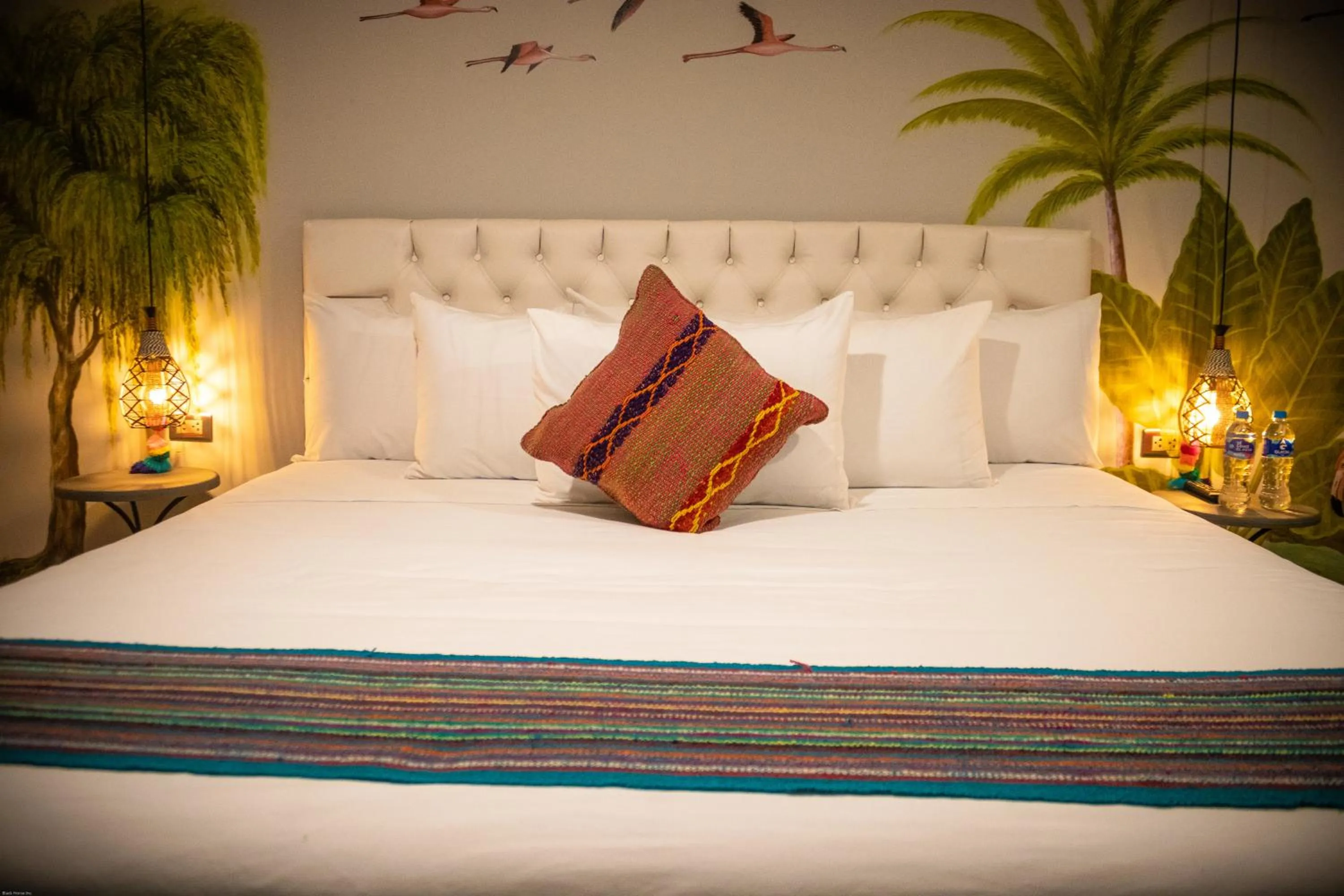 Bed in Home Garden Hotel