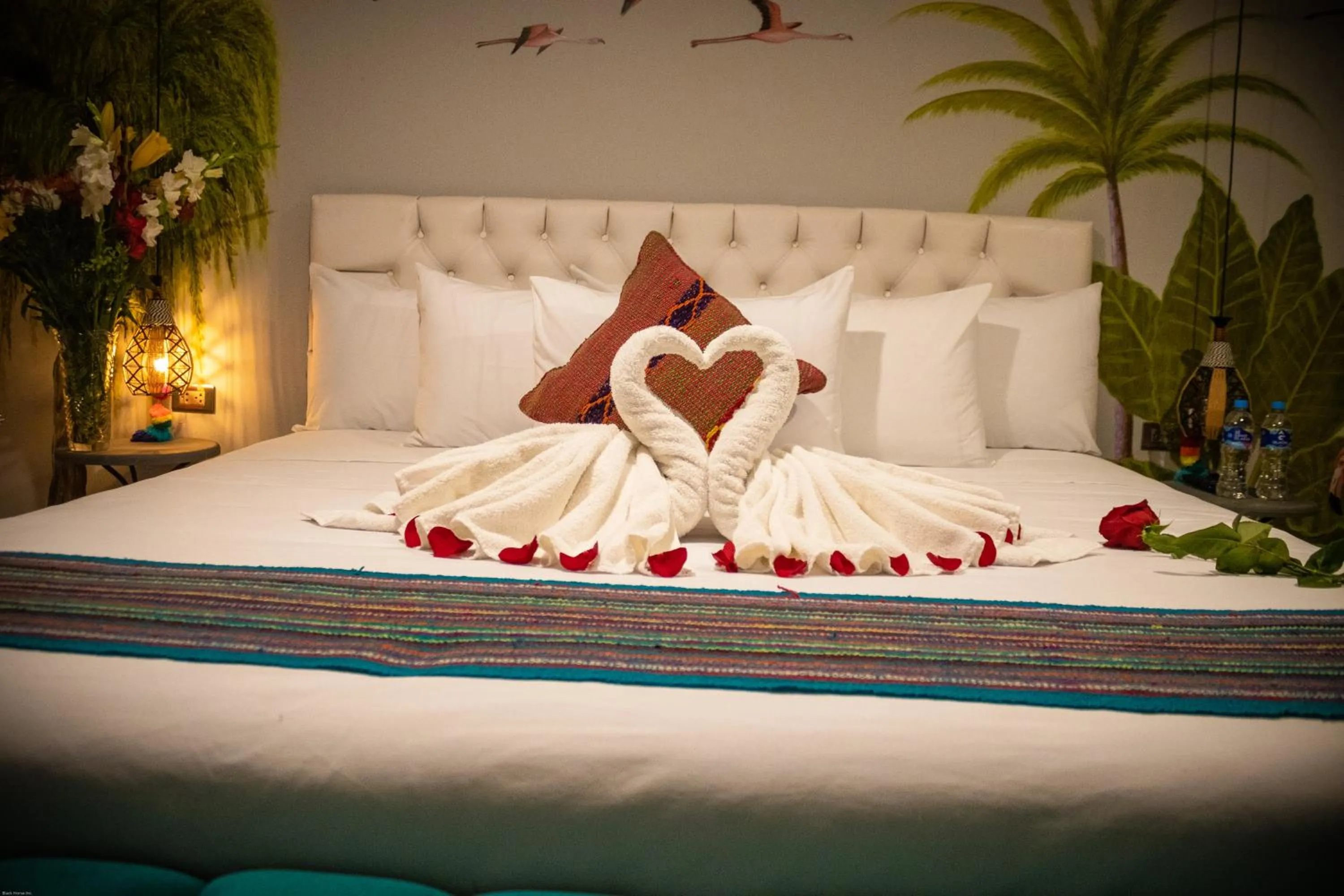 Bed in Home Garden Hotel