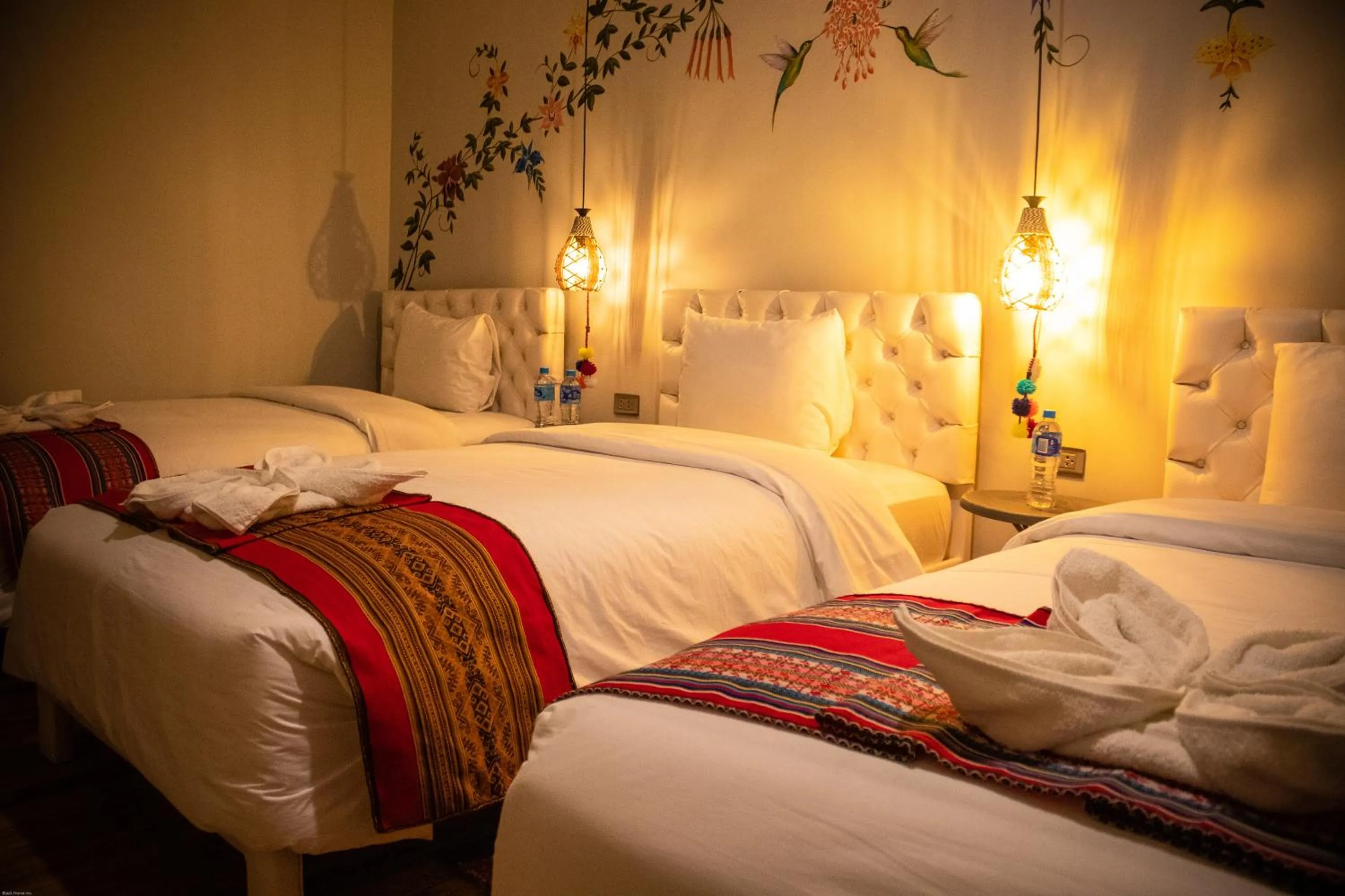 Bed in Home Garden Hotel