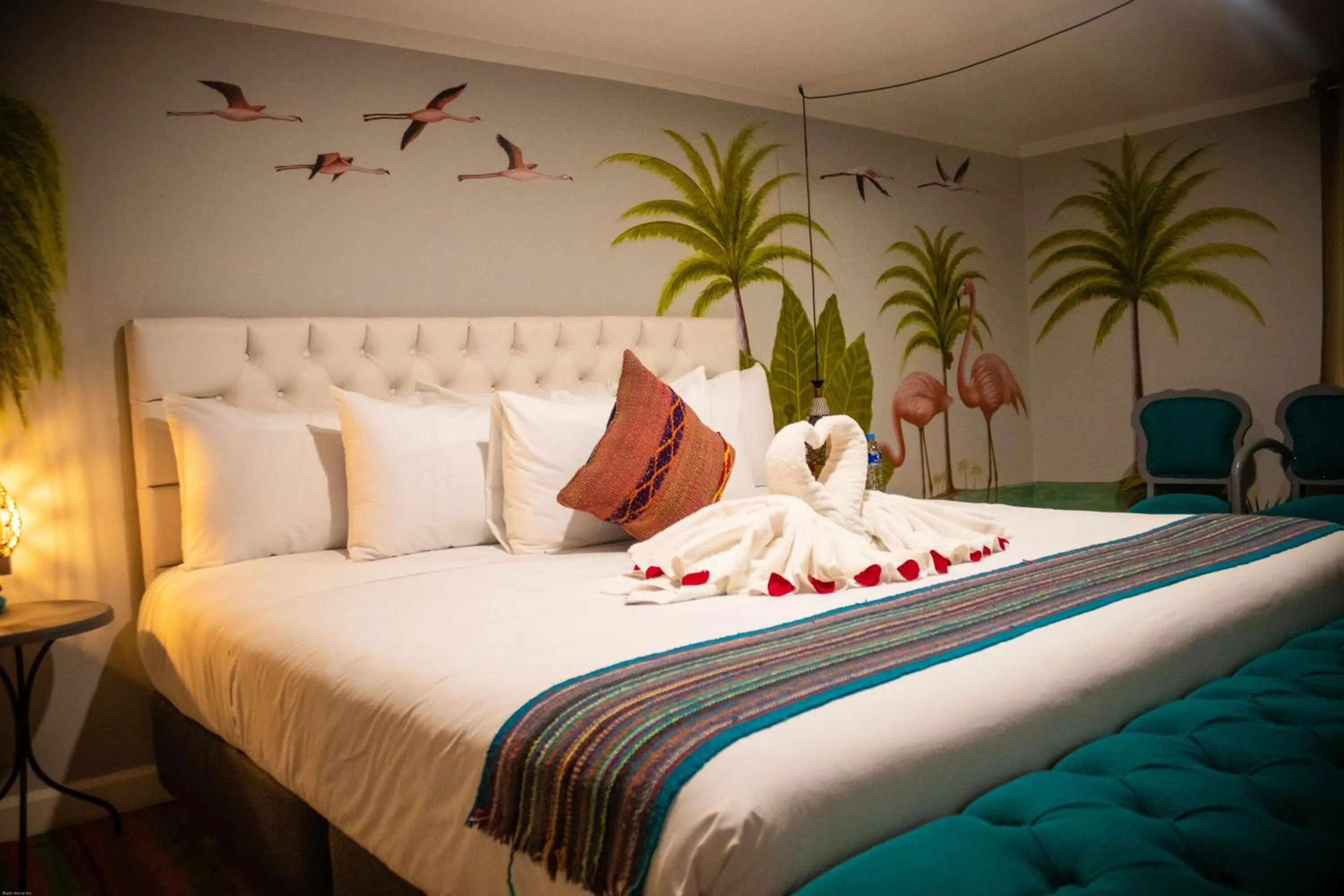 Bed in Home Garden Hotel