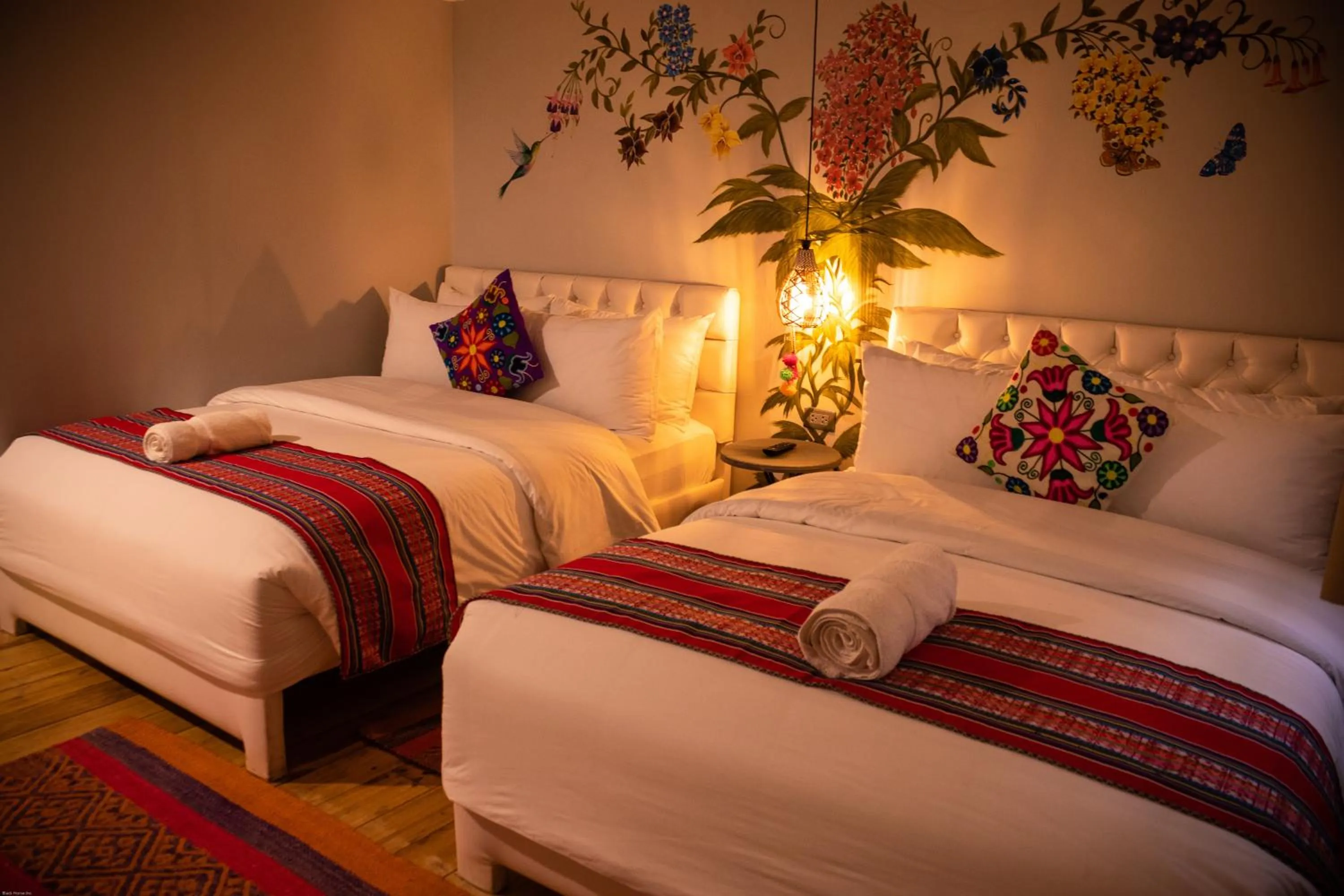 Bed in Home Garden Hotel