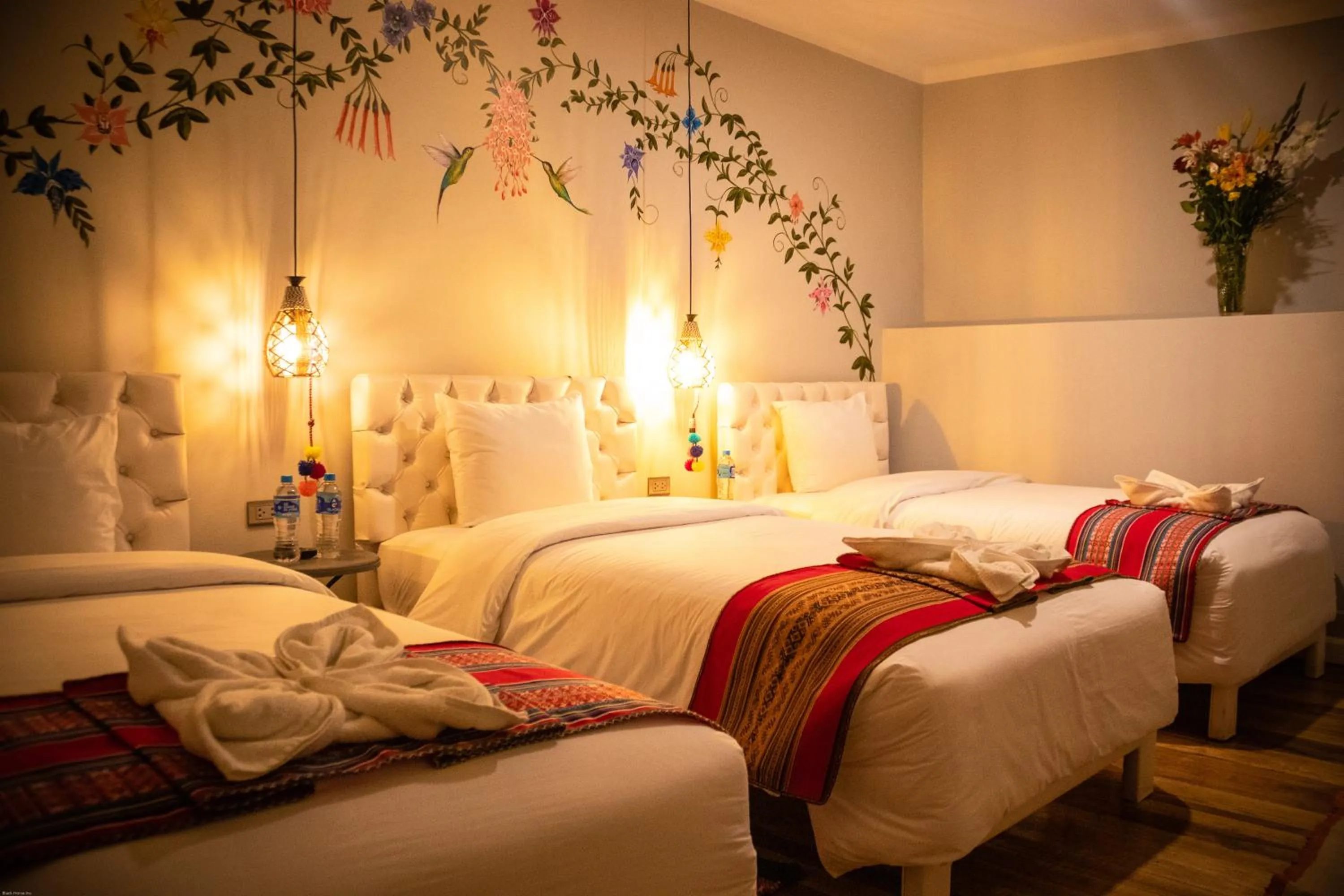 Bed in Home Garden Hotel