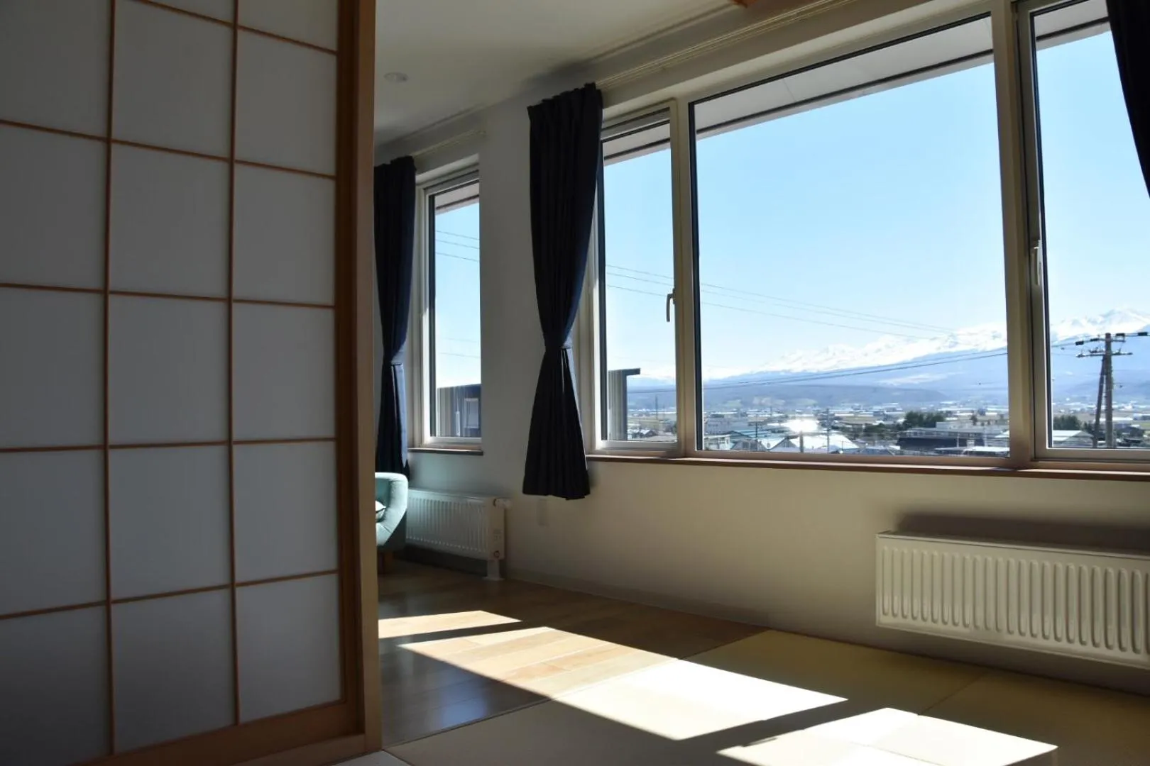 Mountain view in Hotel Hanafuji Inn