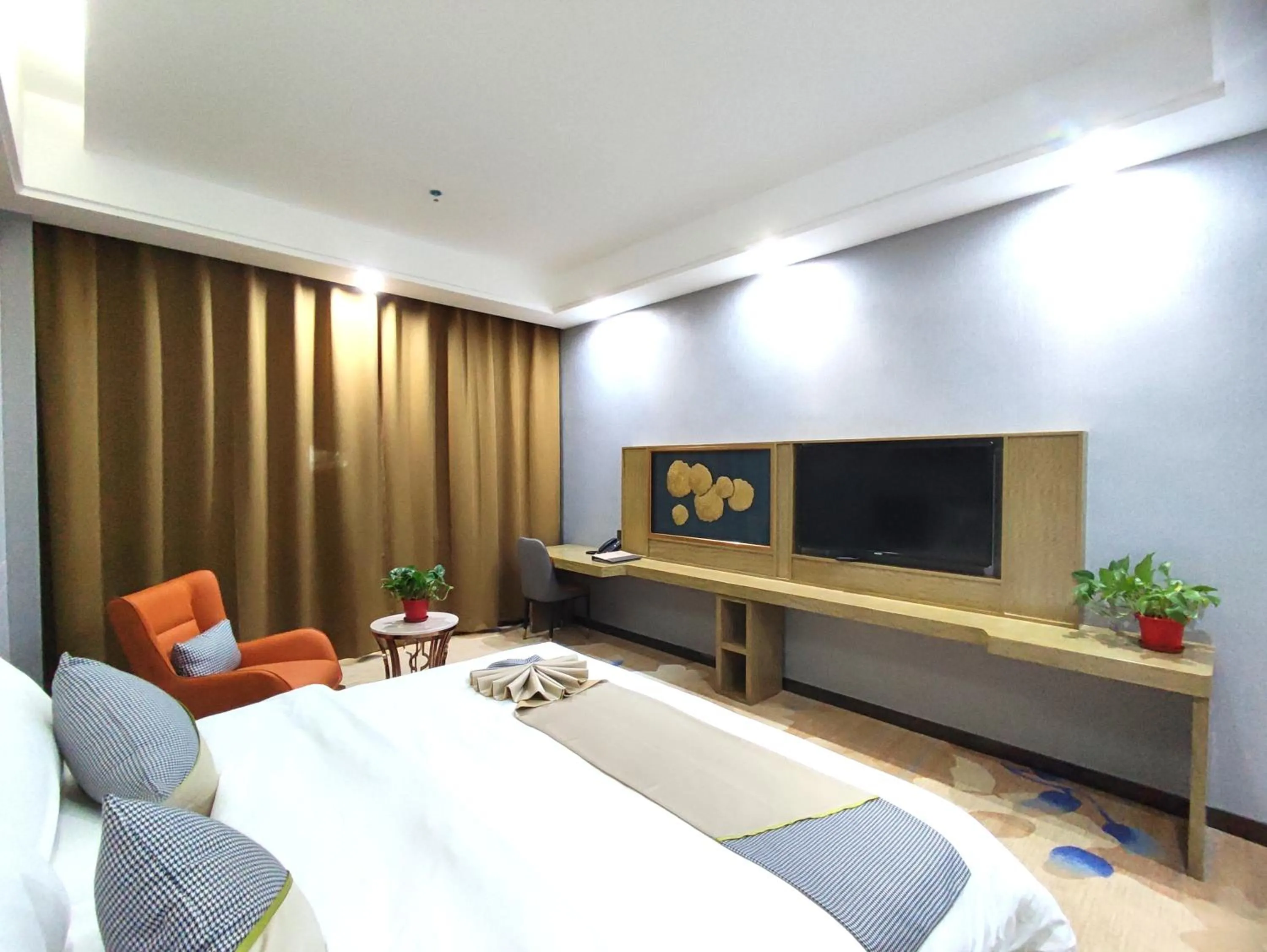 TV and multimedia, Bed in Zhangye KAI RUI Hotel