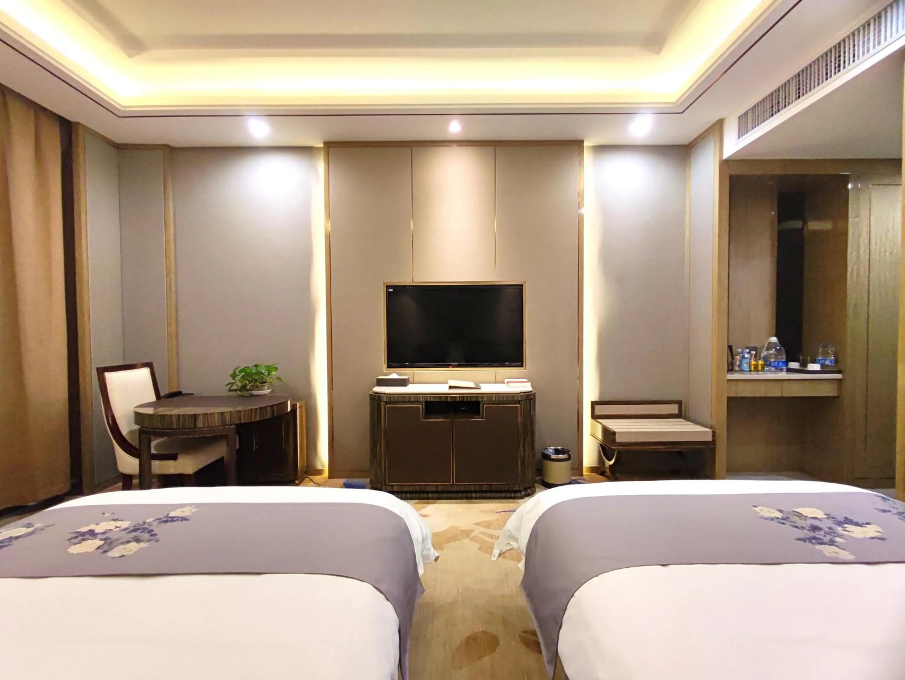 Bed in Zhangye KAI RUI Hotel