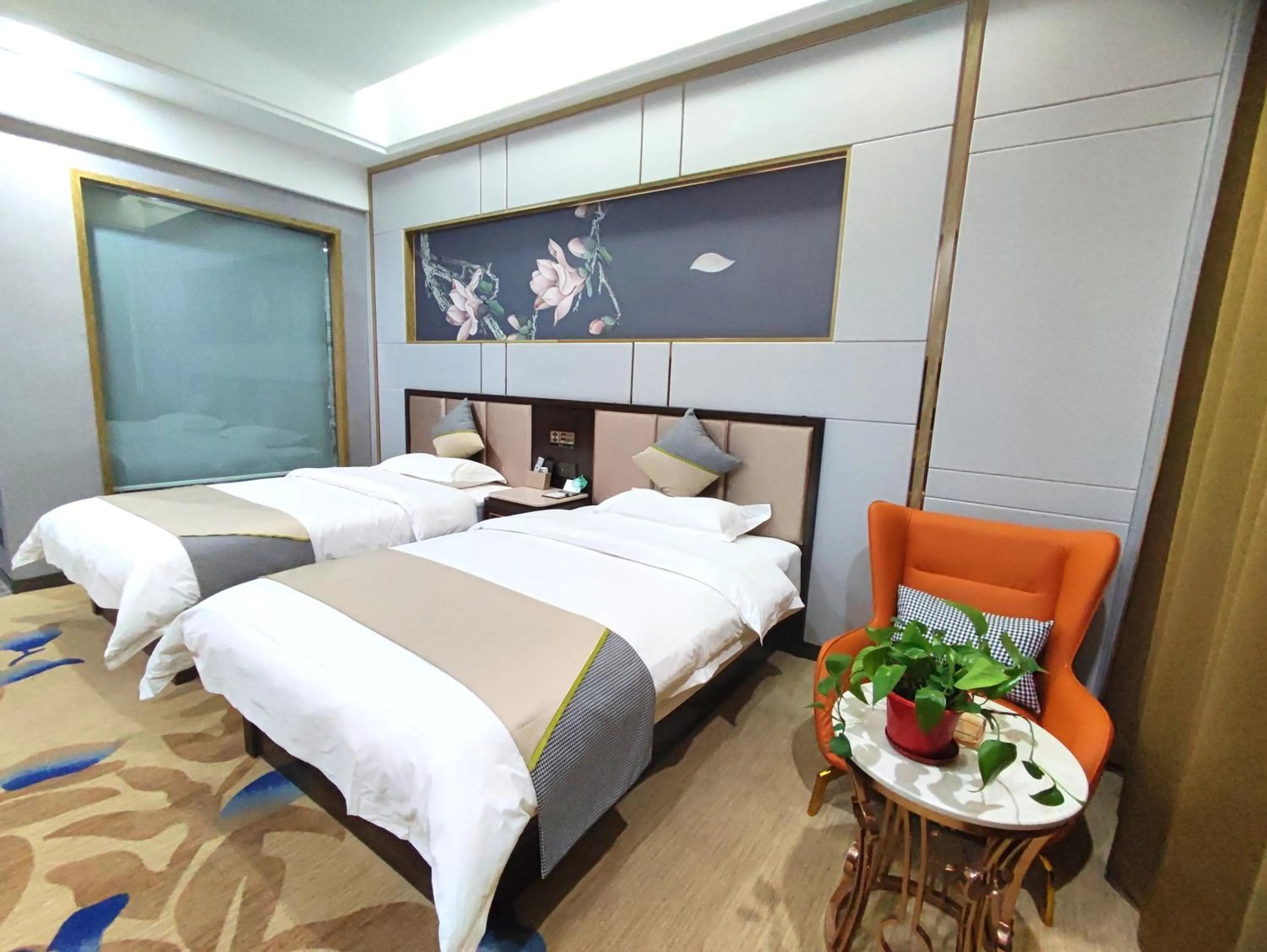 Bed in Zhangye KAI RUI Hotel