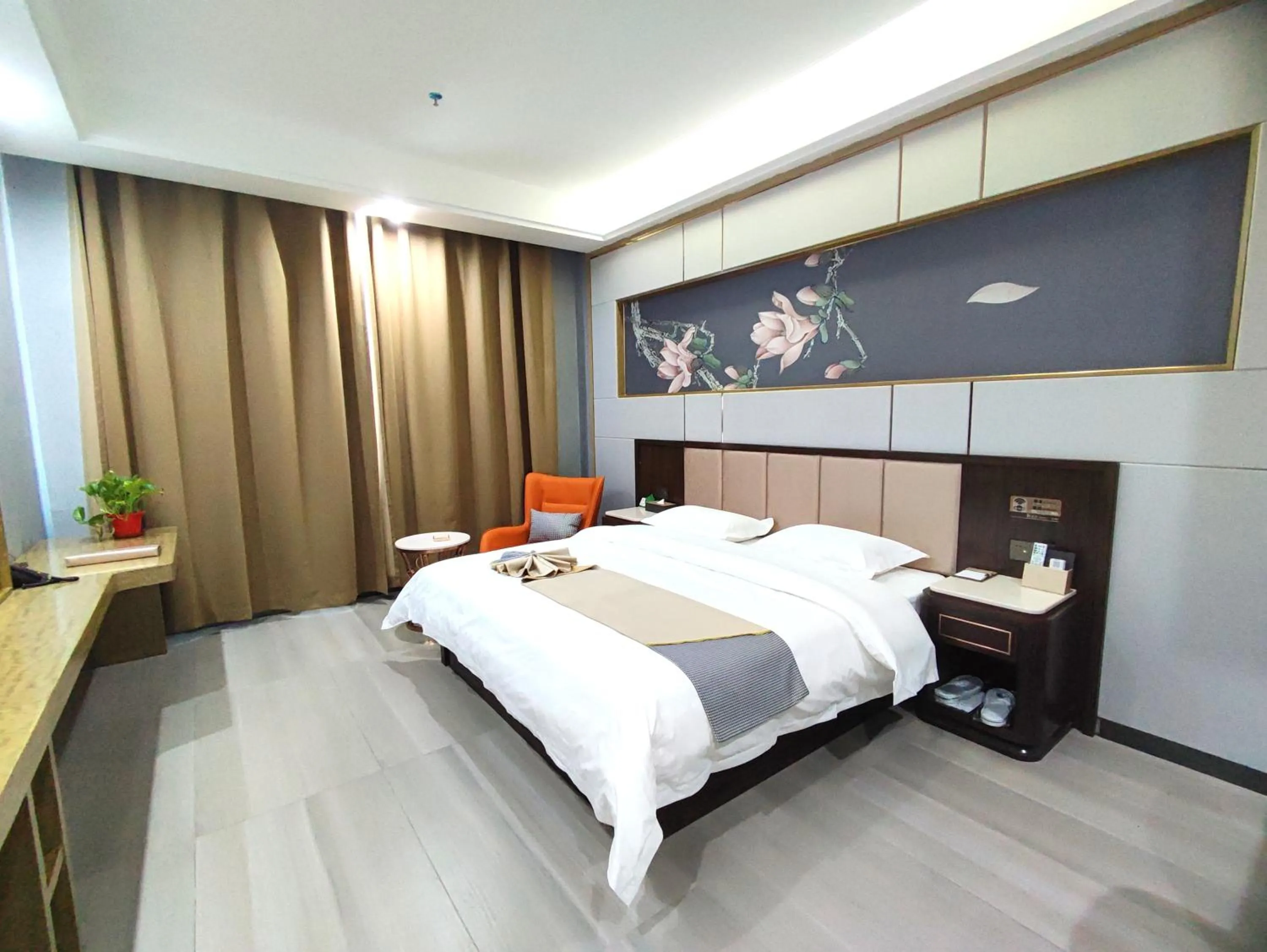 Bed in Zhangye KAI RUI Hotel