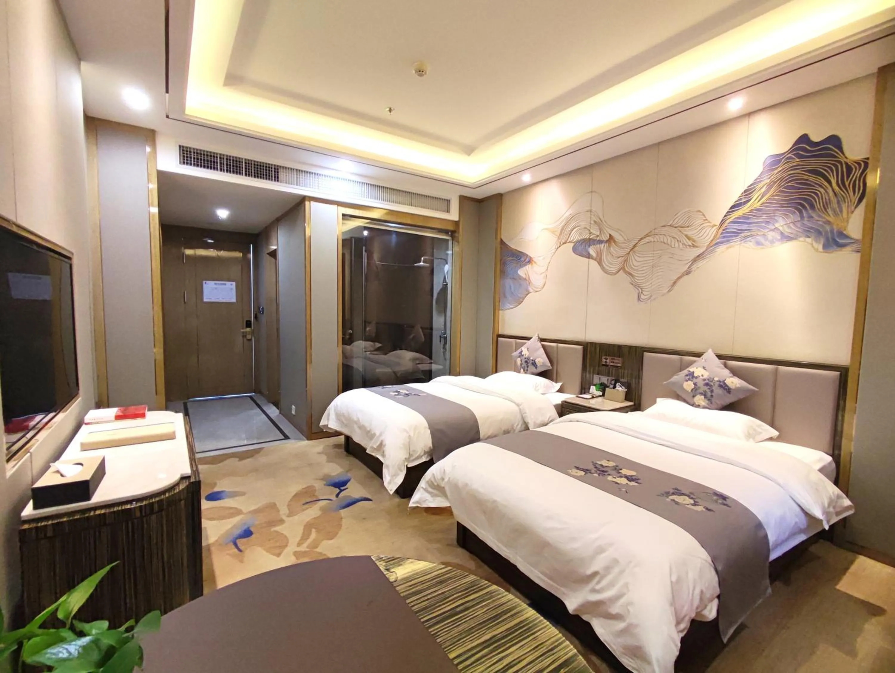 Bed in Zhangye KAI RUI Hotel