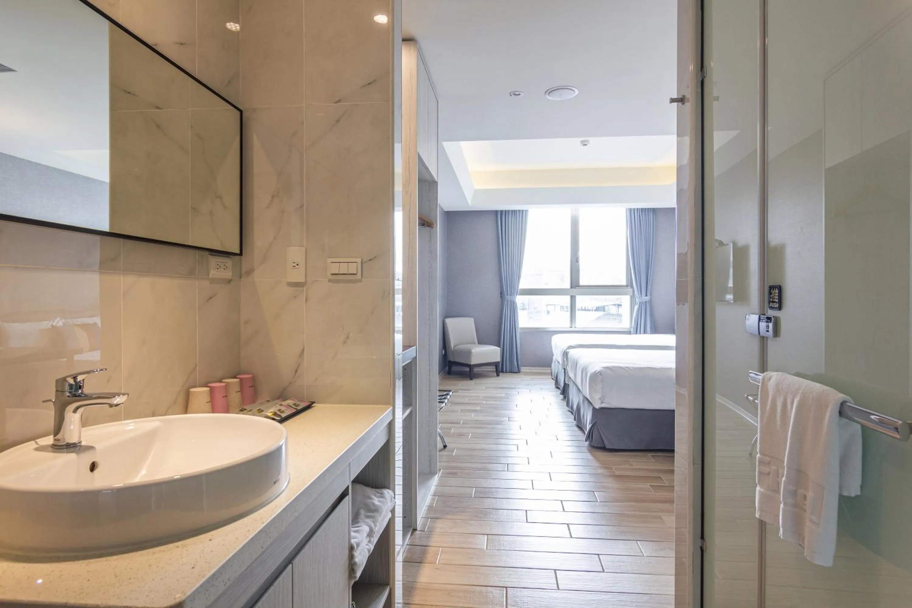 Photo of the whole room, Bed in CHECK inn New Taipei LuZhou