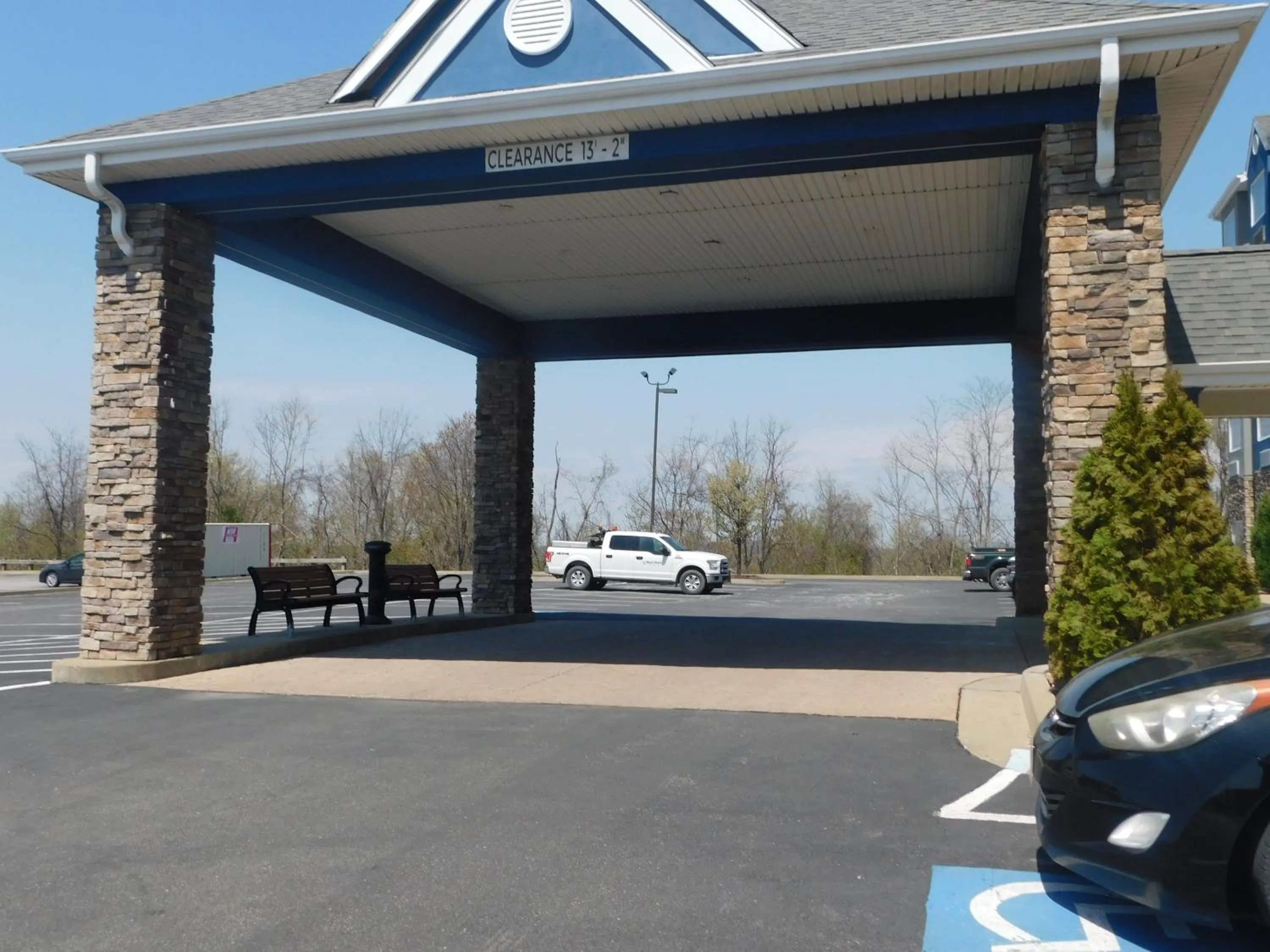 Facade/entrance in Microtel Inn & Suites by Wyndham Wheeling at The Highlands