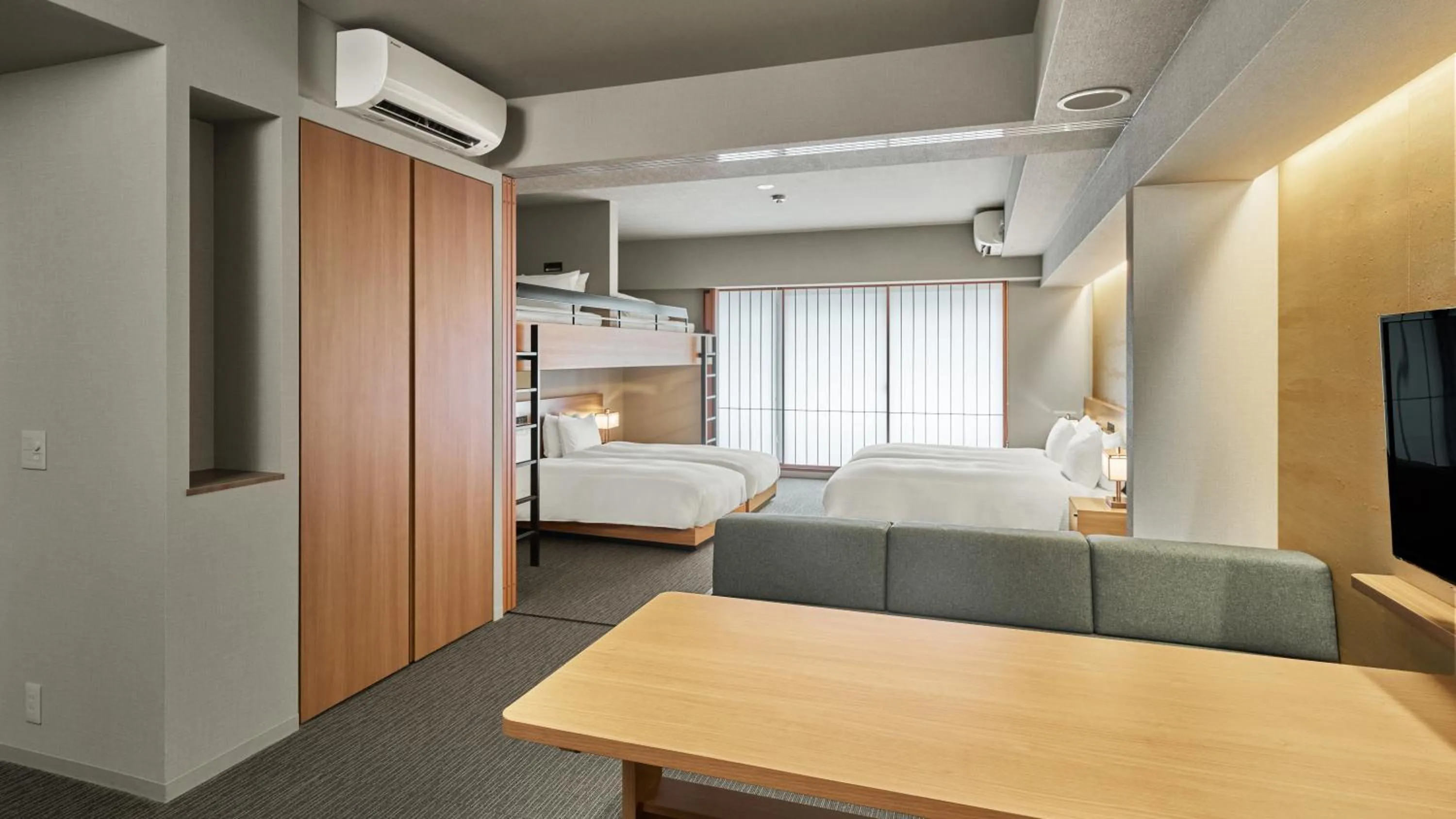 Photo of the whole room, Bed in MIMARU Kyoto Kawaramachi Gojo