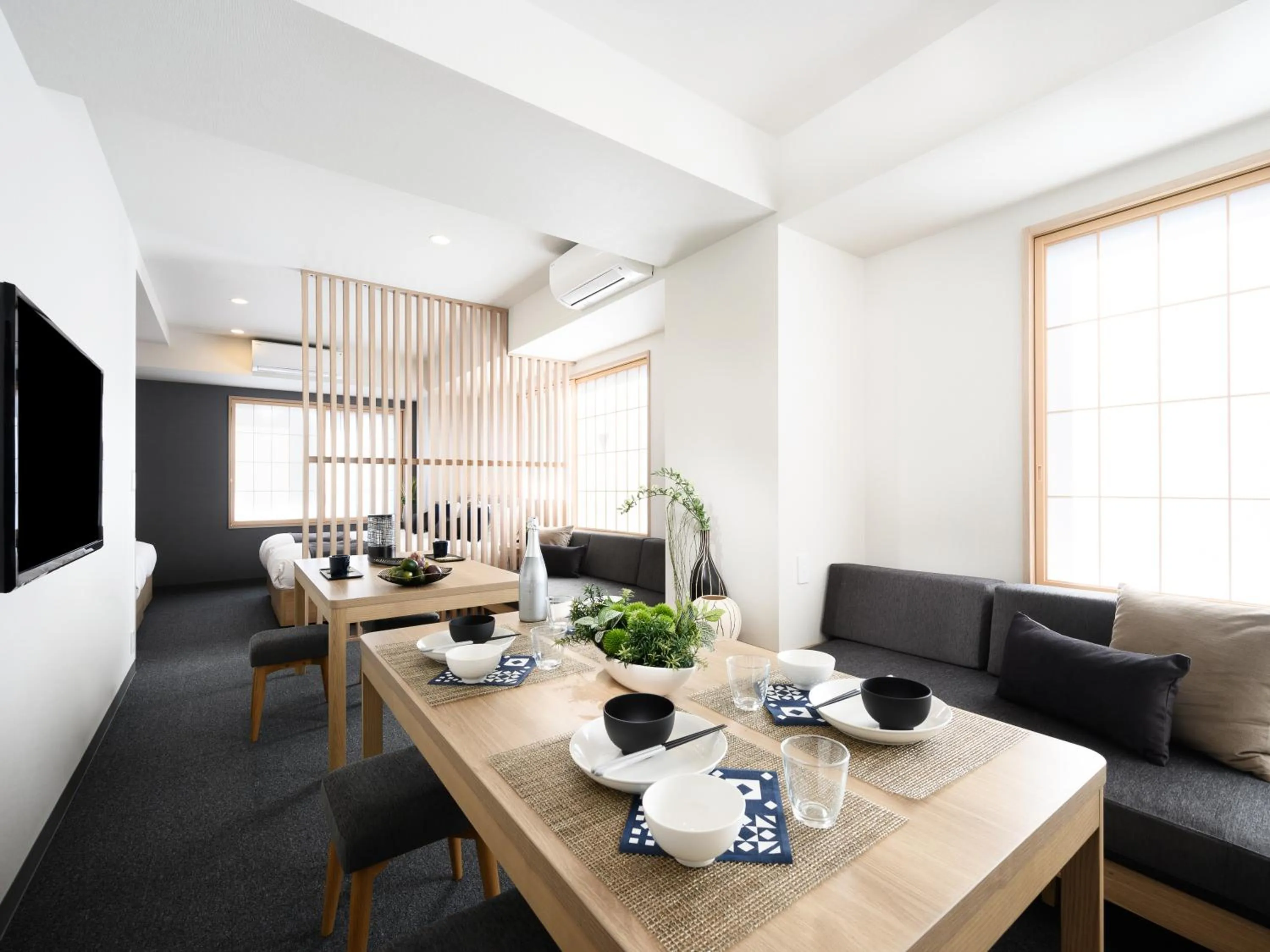 Living room in MIMARU Tokyo Ueno Okachimachi