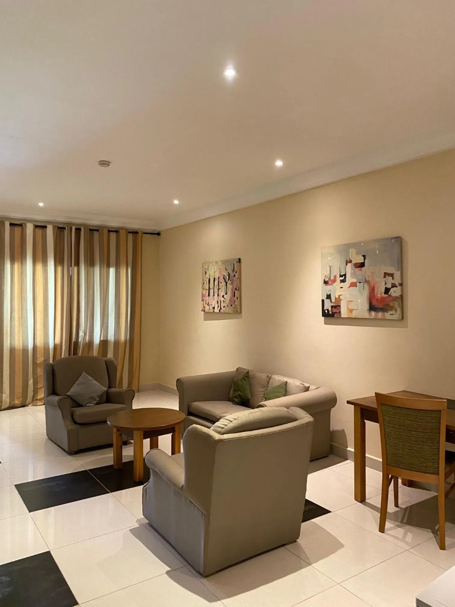 Living room in Senegambia Beach Hotel