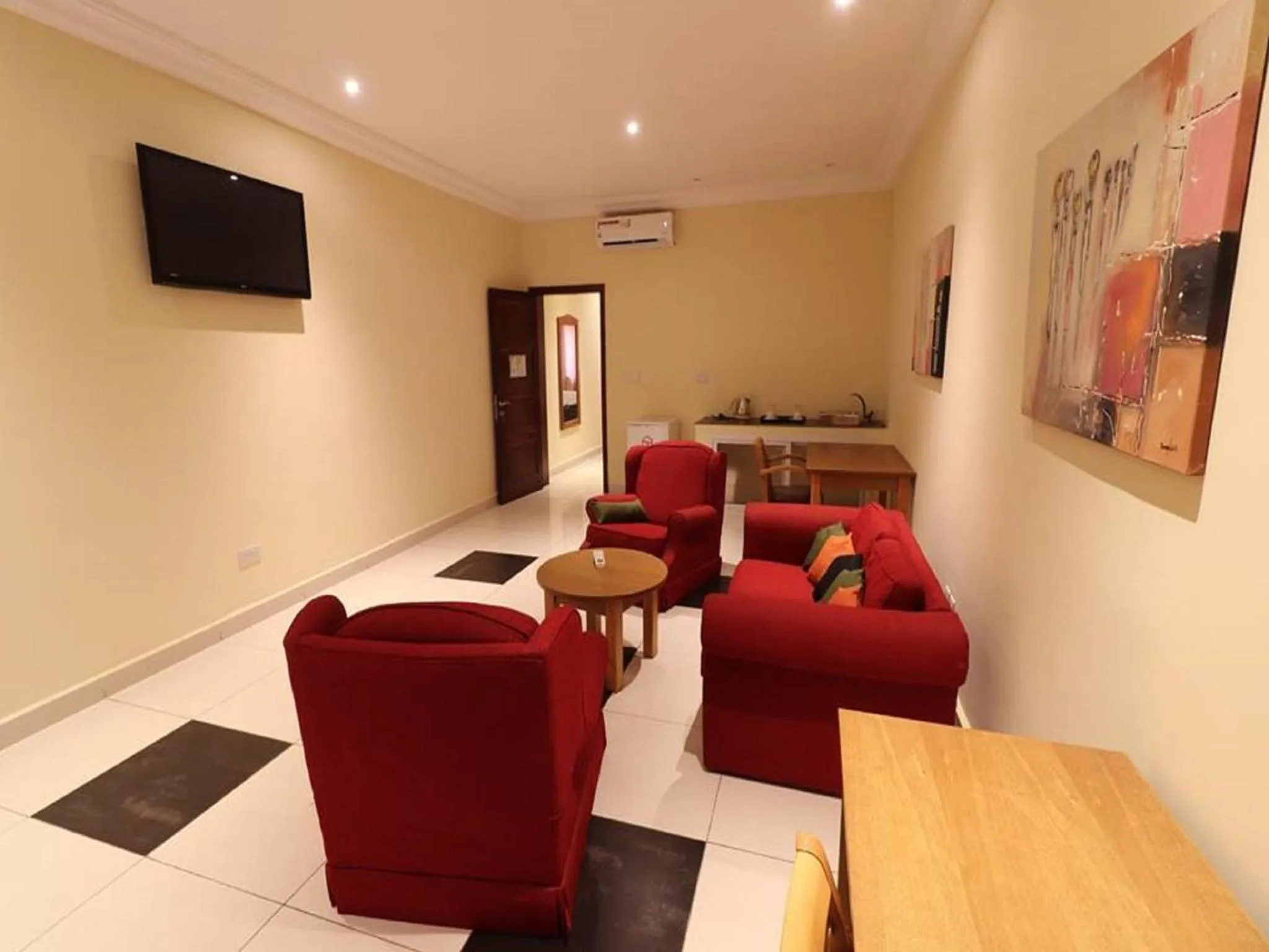 Living room in Senegambia Beach Hotel