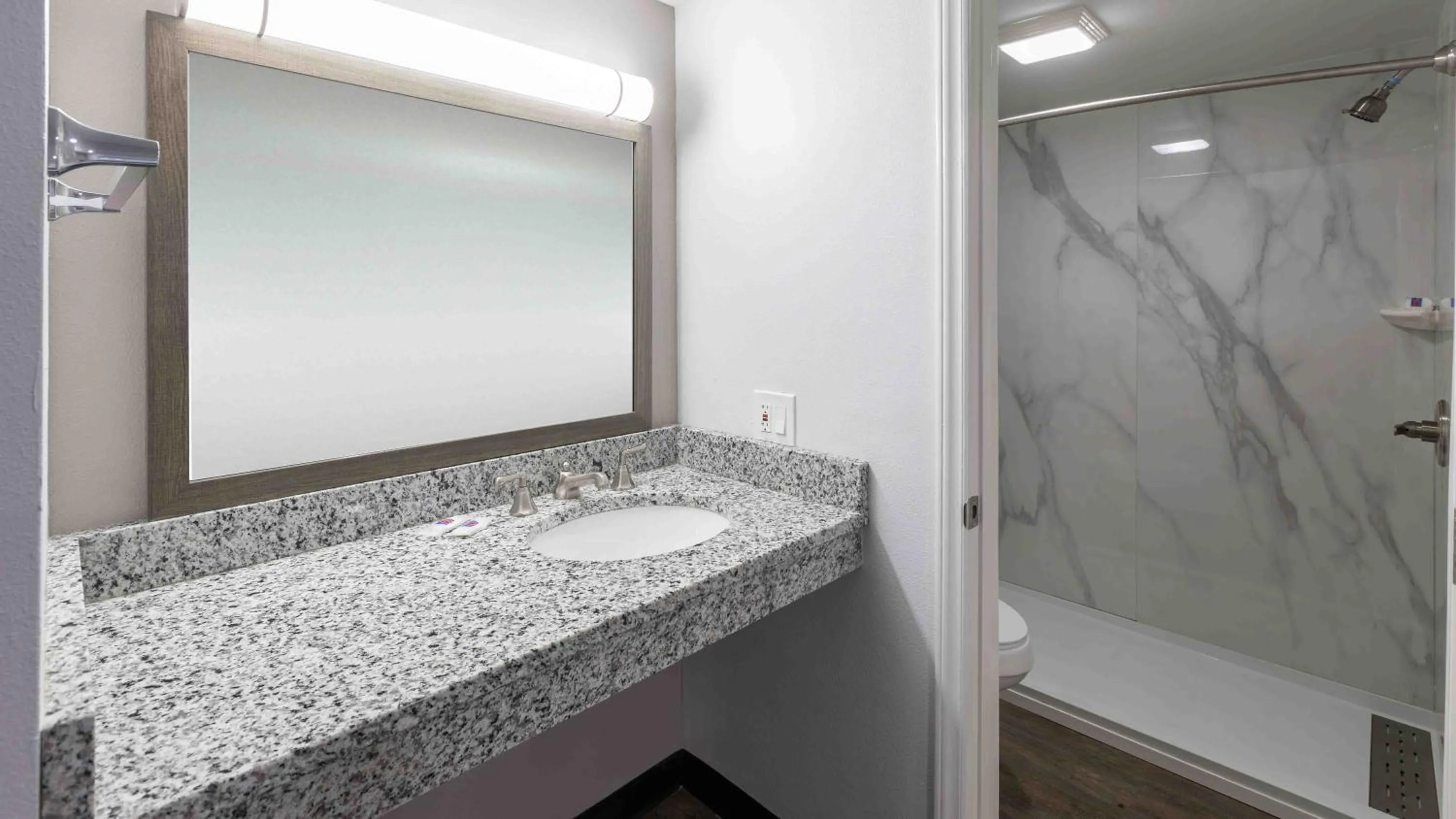 Shower in Motel 6 Hickory NC