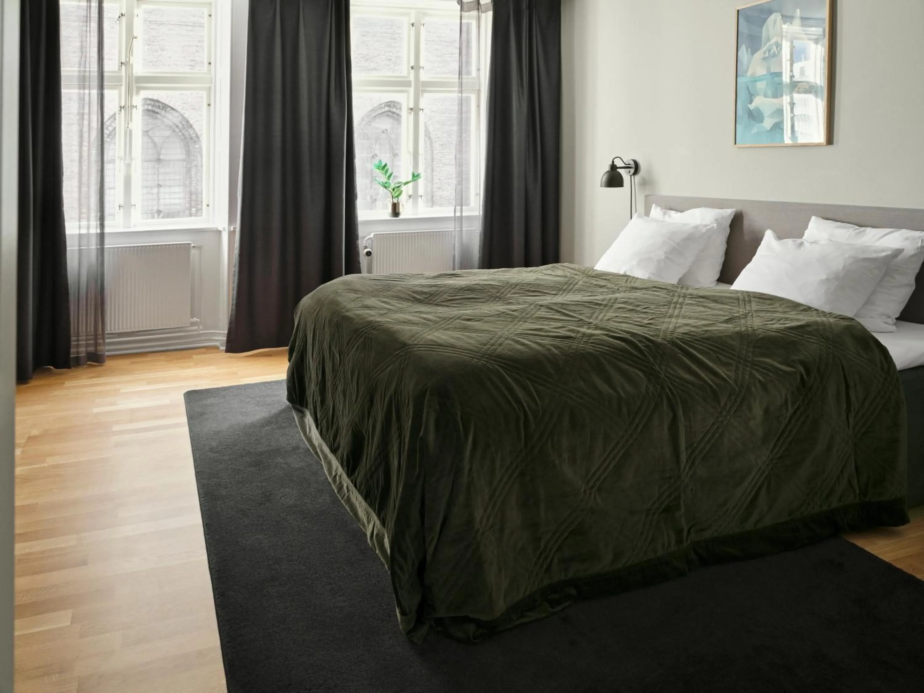 Bed in Rosenborg Hotel Apartments