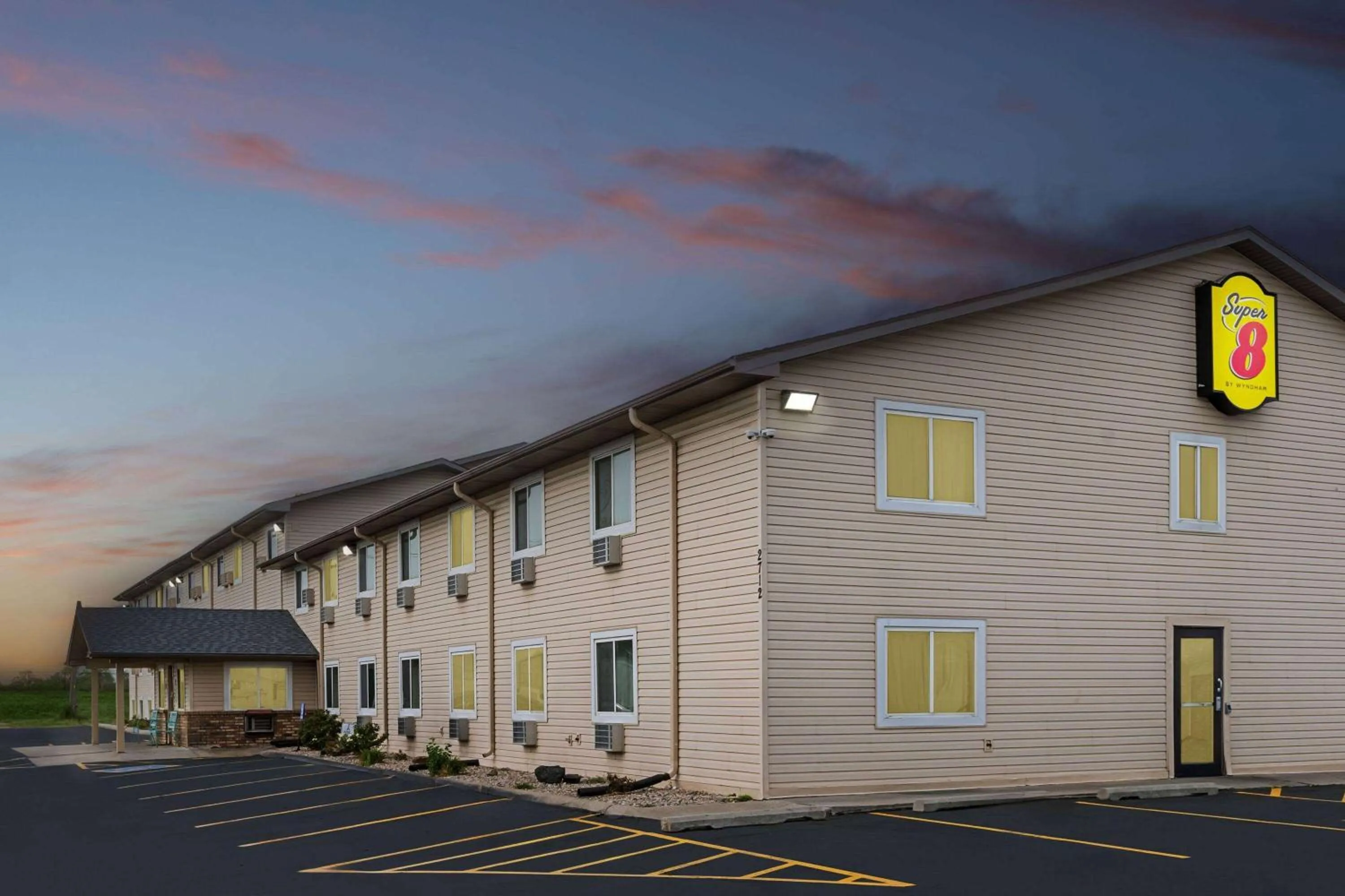 Property building in Super 8 by Wyndham Council Bluffs IA Omaha NE Area