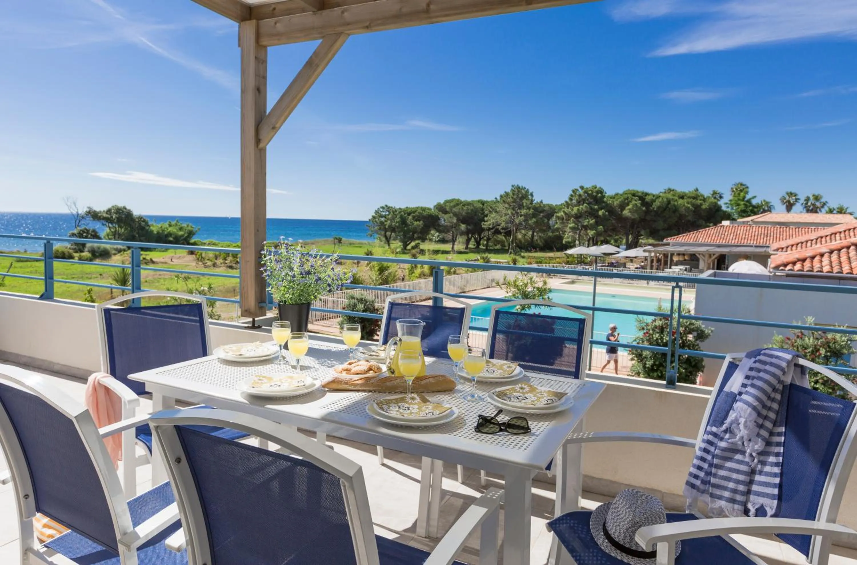 Balcony/Terrace in Résidence Odalys Acqua Bella