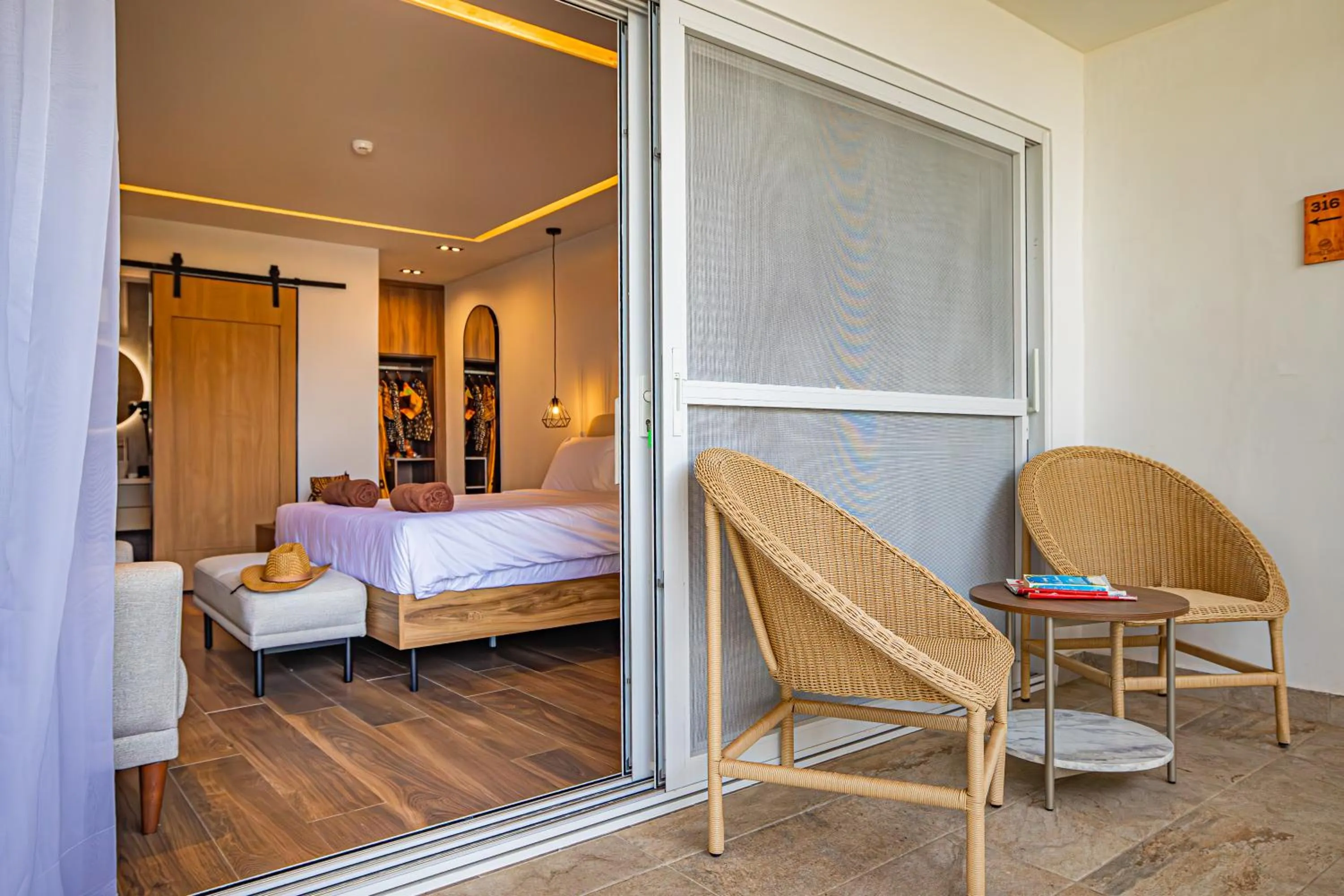 Bed in Sunset Beach Hotel