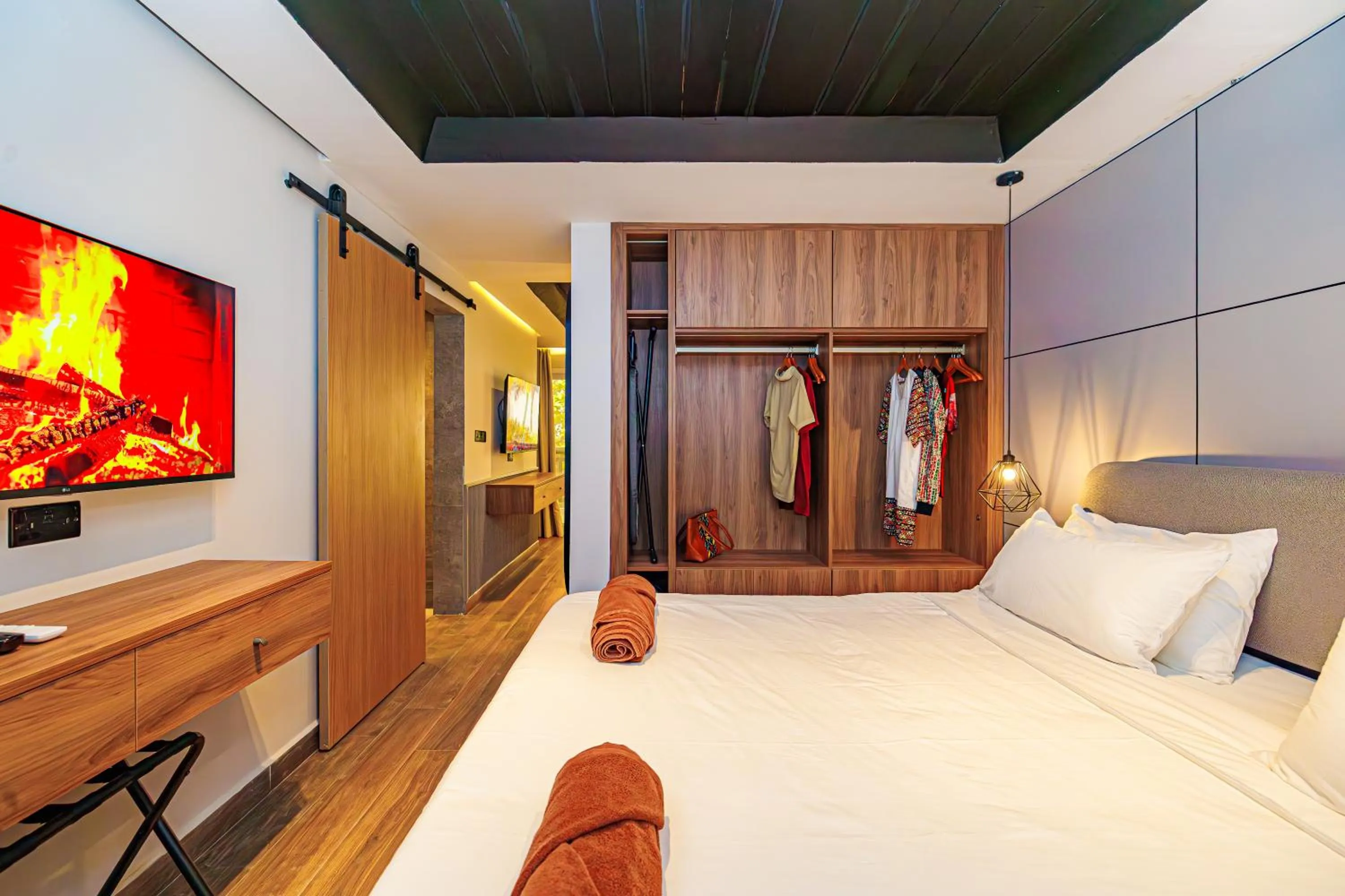 Bed in Sunset Beach Hotel