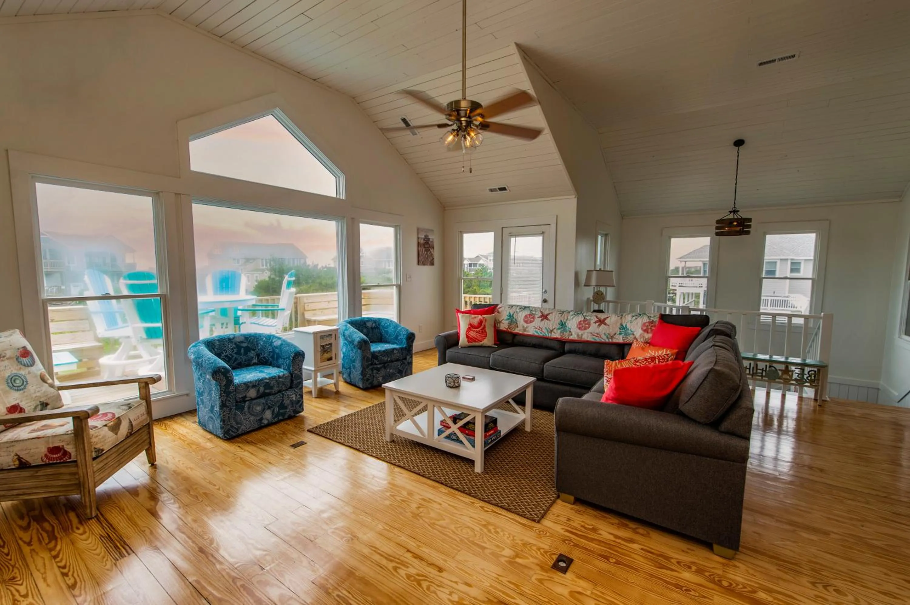 Living room in The Sanderling
