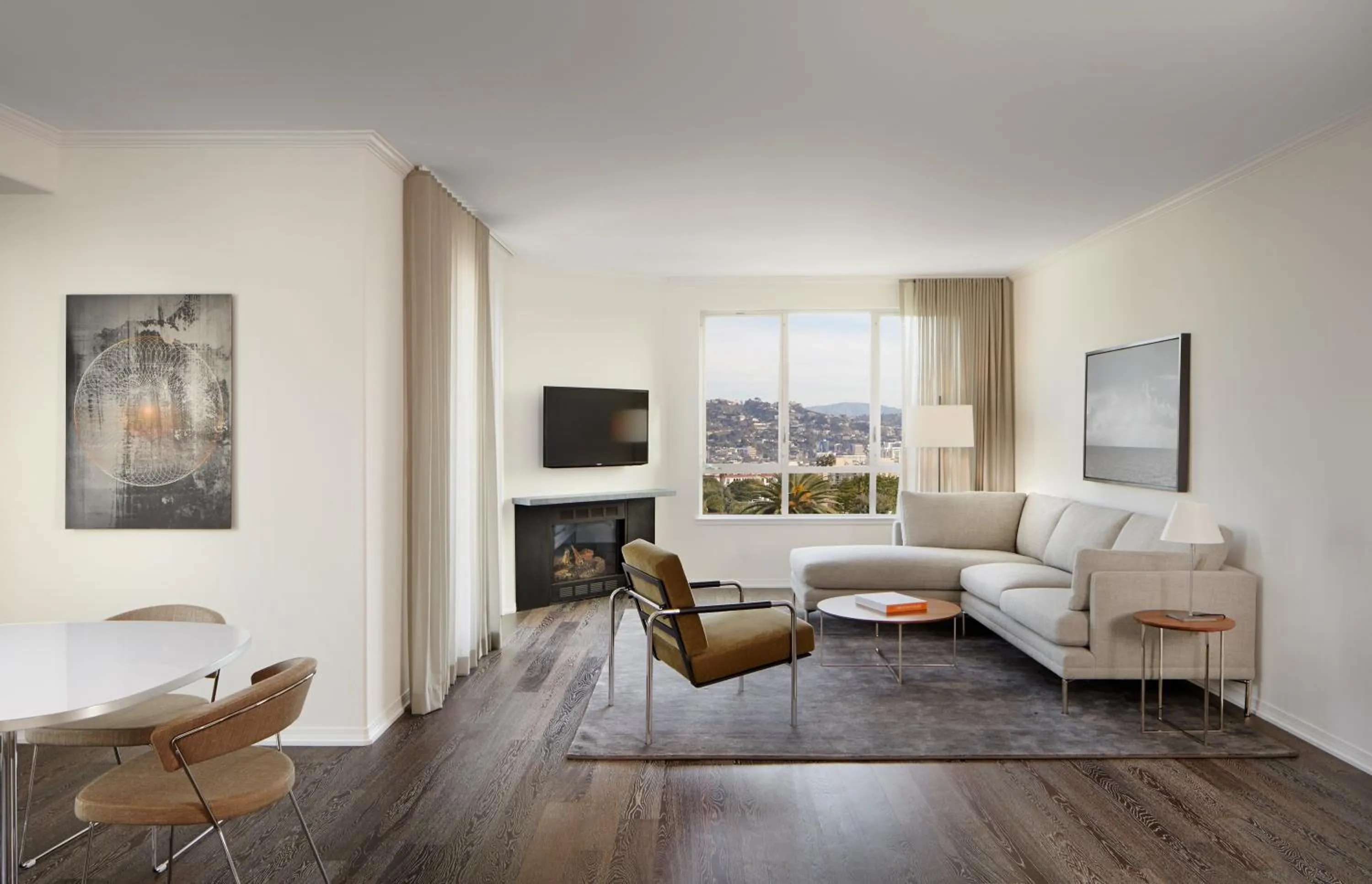 Living room in AKA Beverly Hills