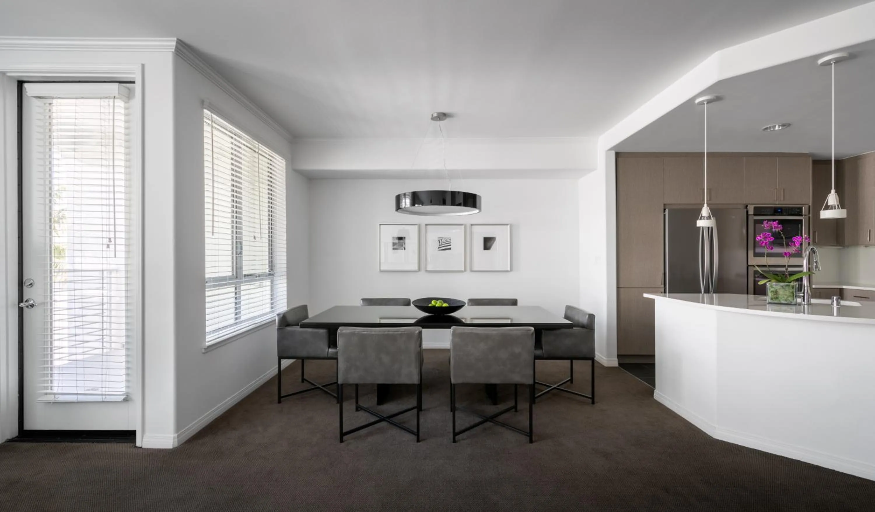 Dining area in AKA Beverly Hills