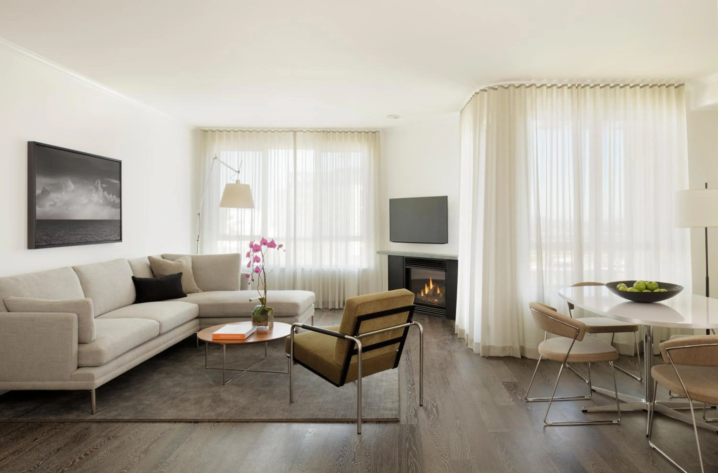 Living room in AKA Beverly Hills